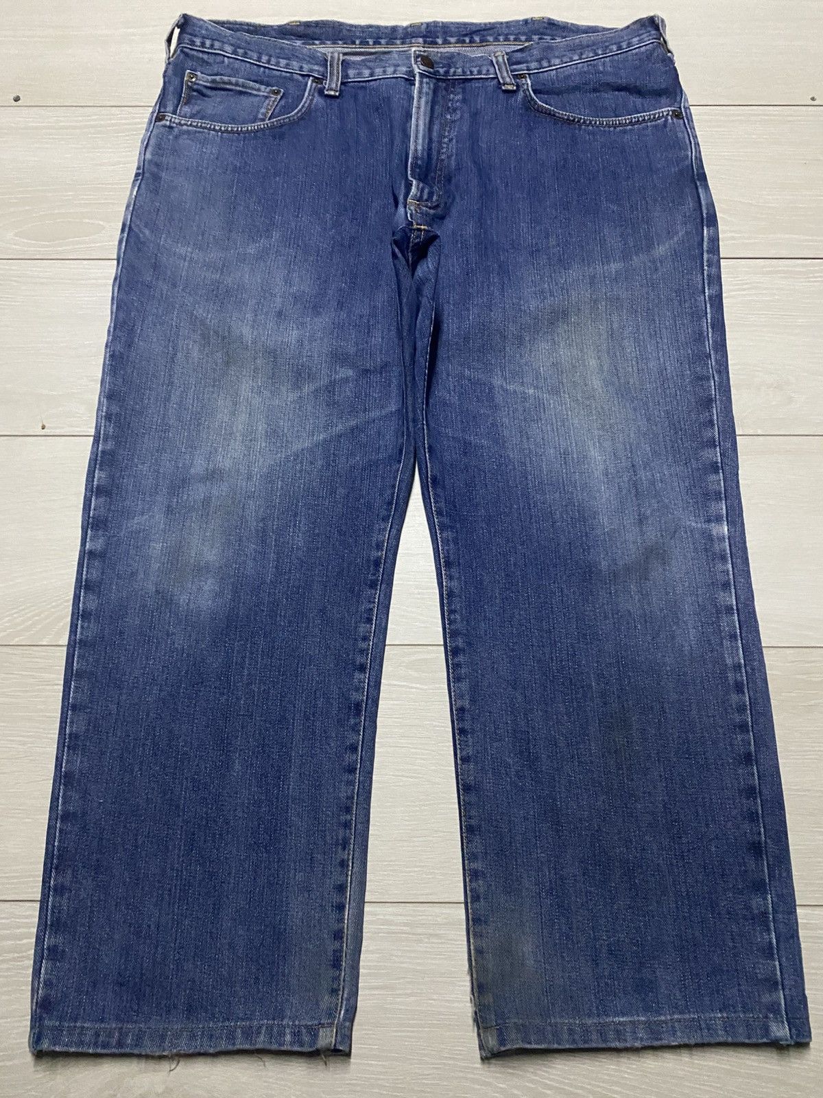 Edwin Vintage Edwin Internatinal basic Blue Wash Big Size W41 Size US 41 - 1 Thumbnail