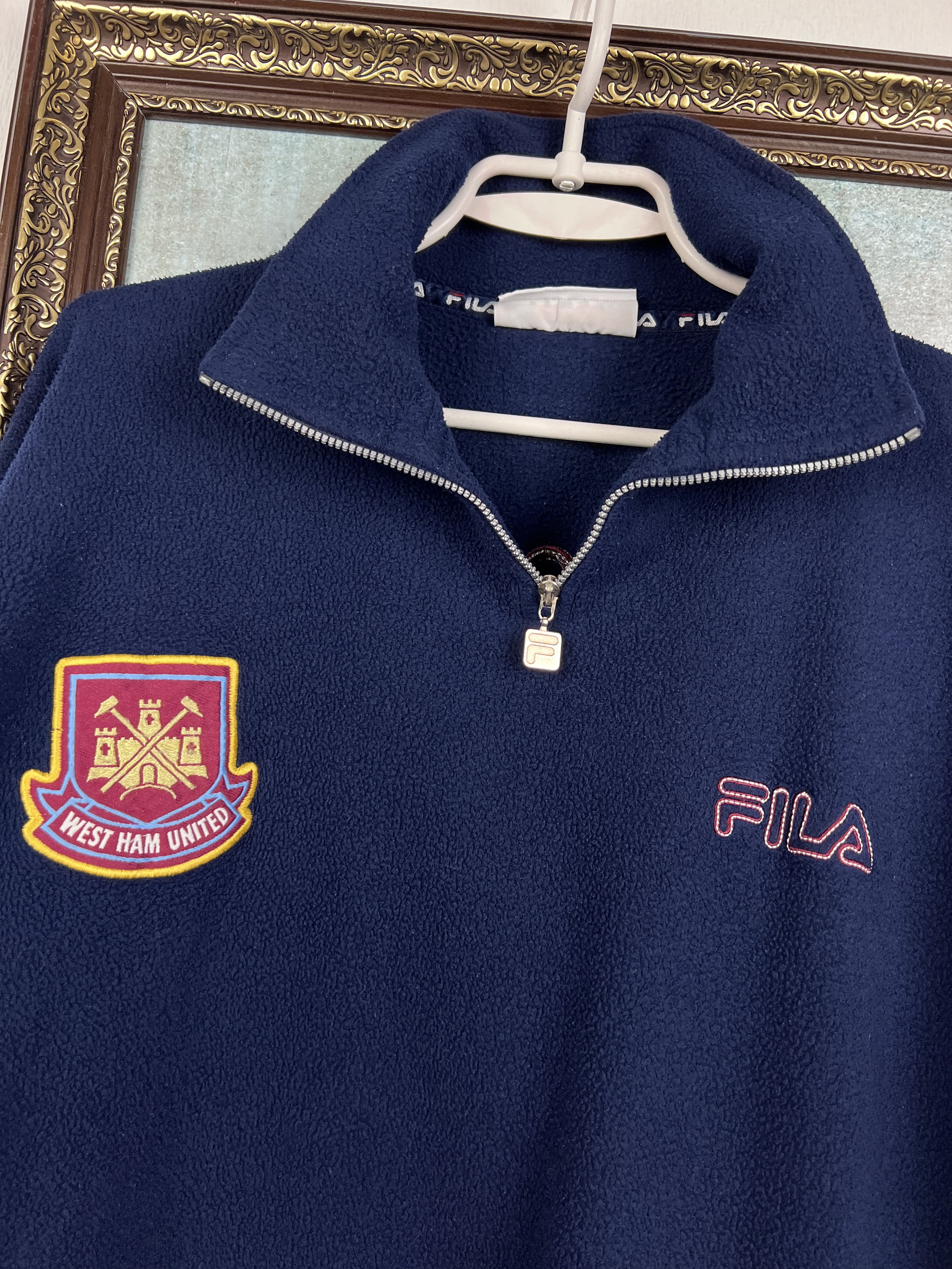 Fila Fila West Ham United Football Fleece Jacket Soccer Track Top Size US L / EU 52-54 / 3 - 3 Thumbnail