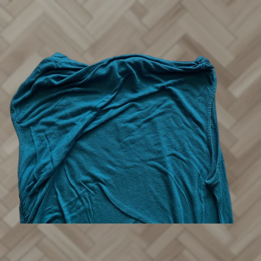 Ann Taylor Ann Taylor Tank Shirt Women’s M Size Green / 18-8 Regular Tank Top Blue Canvas Ruffle Formal Sleeveless Round Neck Basic All Seasons Women’s M Size Size M / US 6-8 / IT 42-44 - 1 Thumbnail