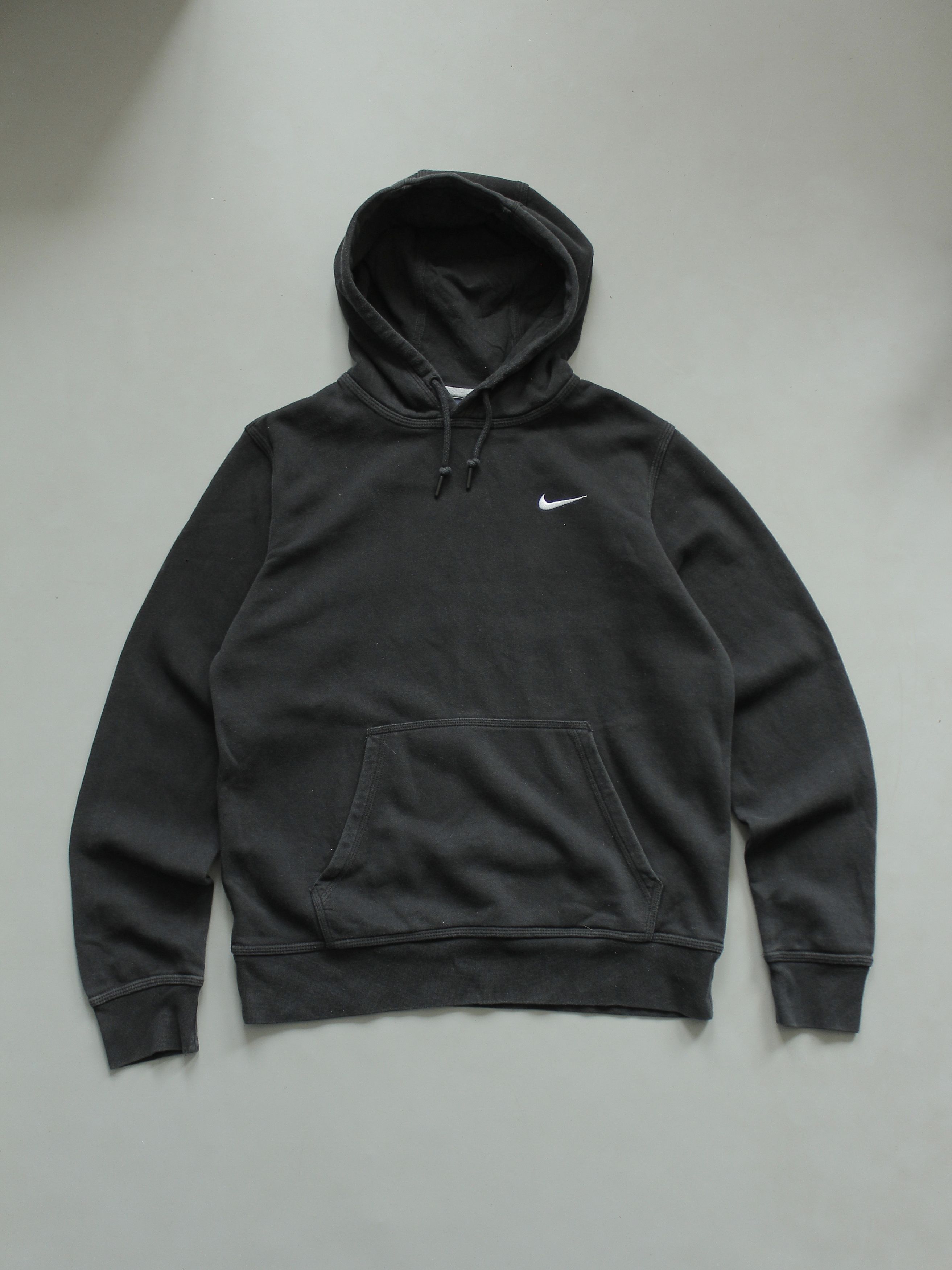 Nike × Vintage Nike Swoosh Embroided Hoodie Black Mens M Size US M / EU 48-50 / 2 - 1 Thumbnail