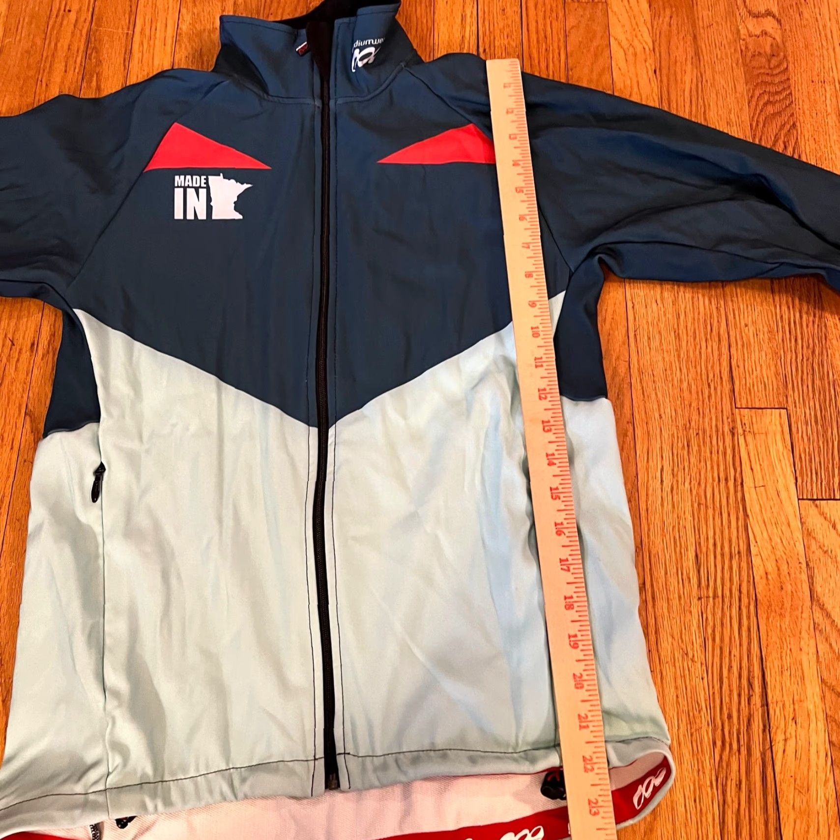Vintage Podium Wear Jacket Unisex Adults XS Zip Performance Green Gray Running Coat Track Jacket Size XS / US 0-2 / IT 36-38 - 5 Thumbnail