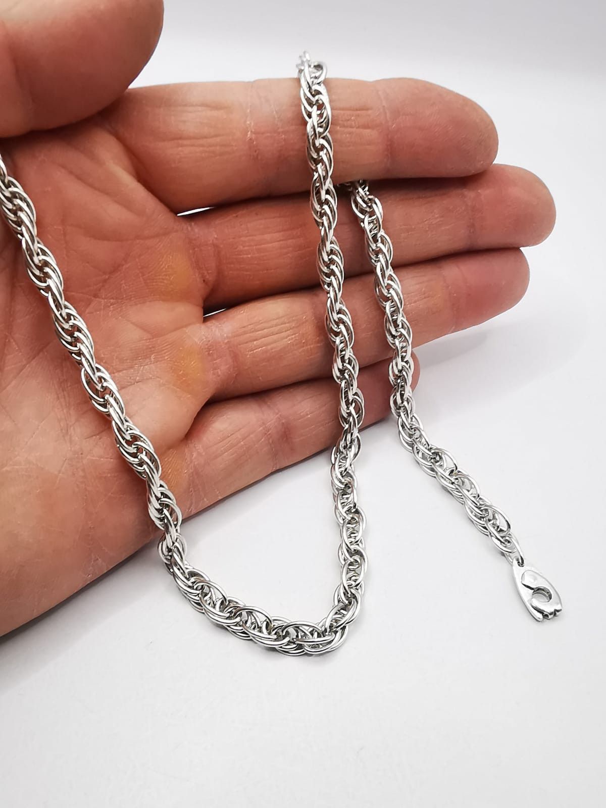 Sterling Silver × Vintage Vintage Jewelry Chain, 925 Sterling Silver, Signed 28.38g Size ONE SIZE - 4 Thumbnail