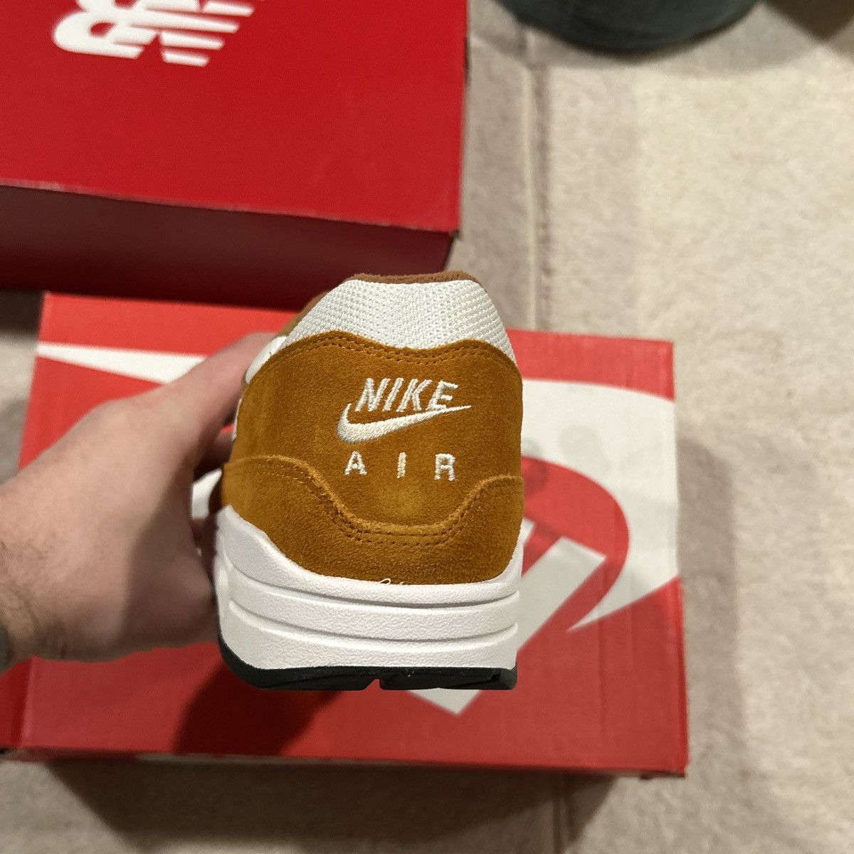 Nike Size 11.5 - Nike Air Max 1 Premium Retro Curry 2018 Size US 11.5 / EU 44-45 - 3 Thumbnail