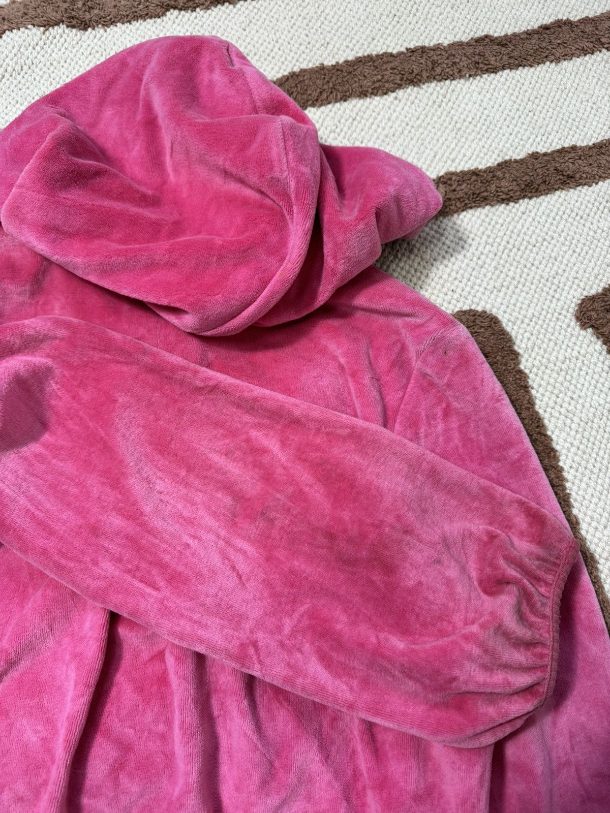 Nike VINTAGE NIKE VELOUR PINK WMNS ZIP HOODIE Size XS / US 0-2 / IT 36-38 - 7 Thumbnail