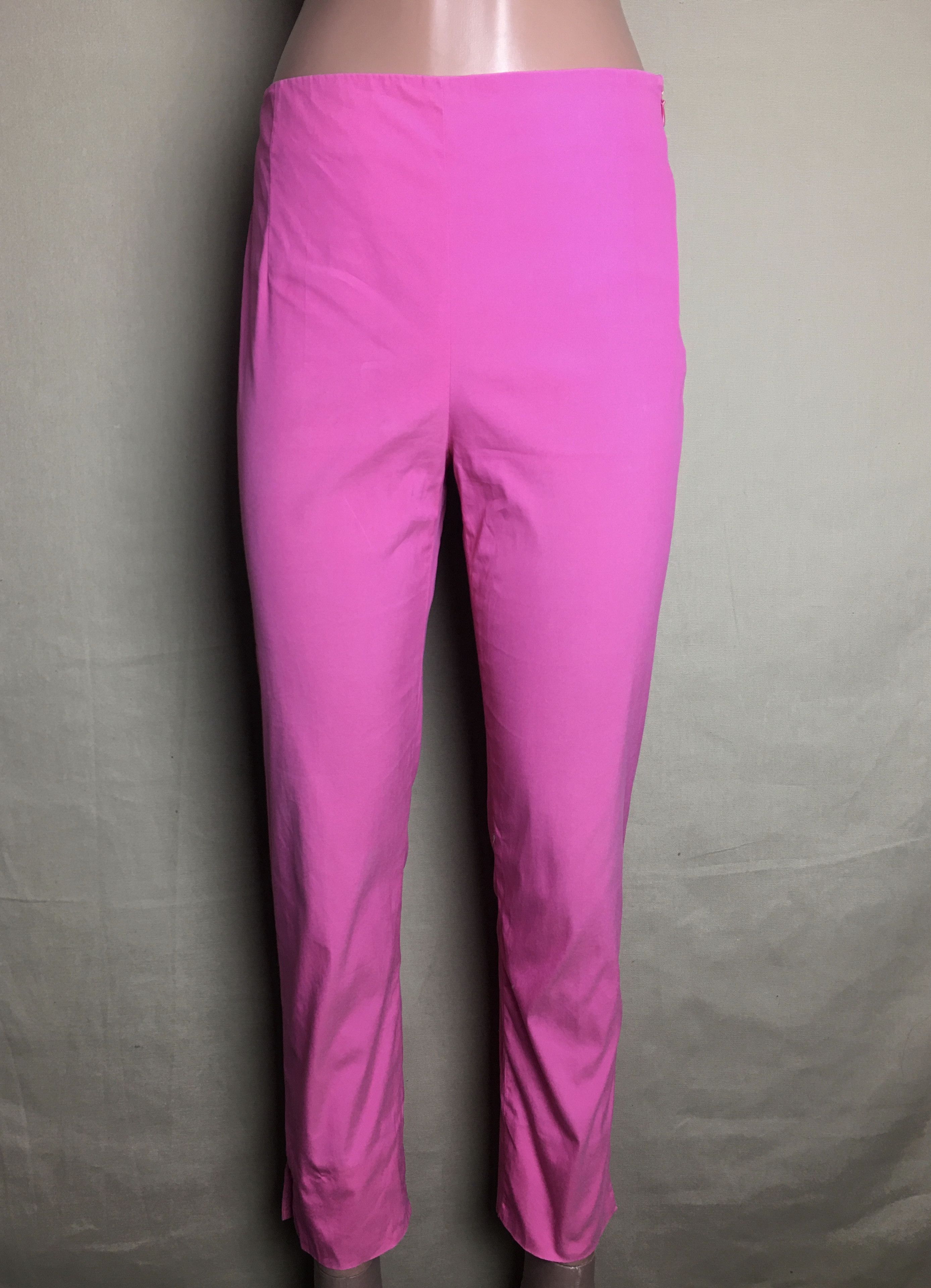 Prada PRADA Pink Cotton Nylon Cropped Pants Size IT38 Size 26" / US 2 / IT 38 - 1 Thumbnail