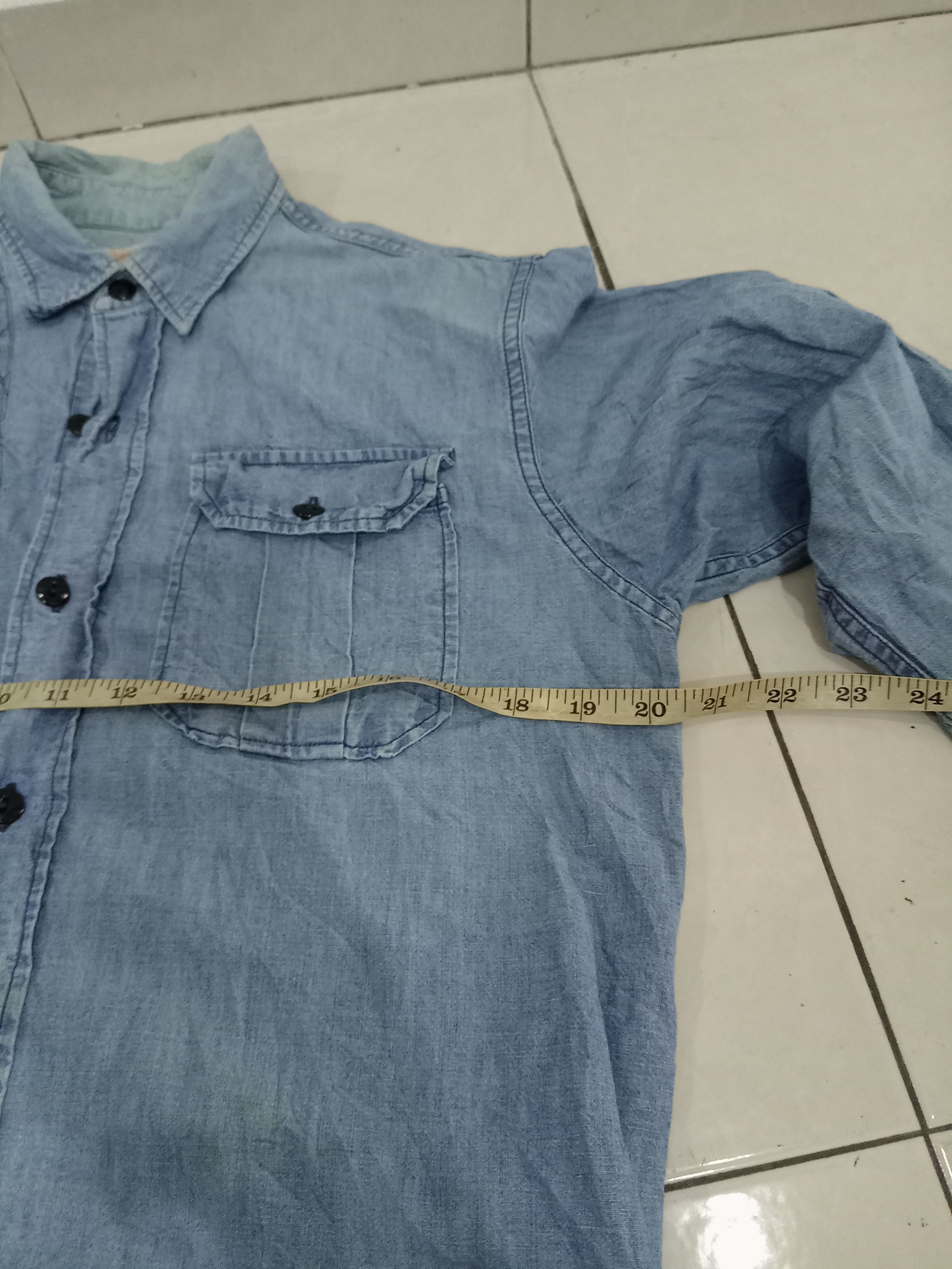 Japanese Brand × Sugar Cane Vintage sugar cane chambray shirt Size US M / EU 48-50 / 2 - 10 Thumbnail