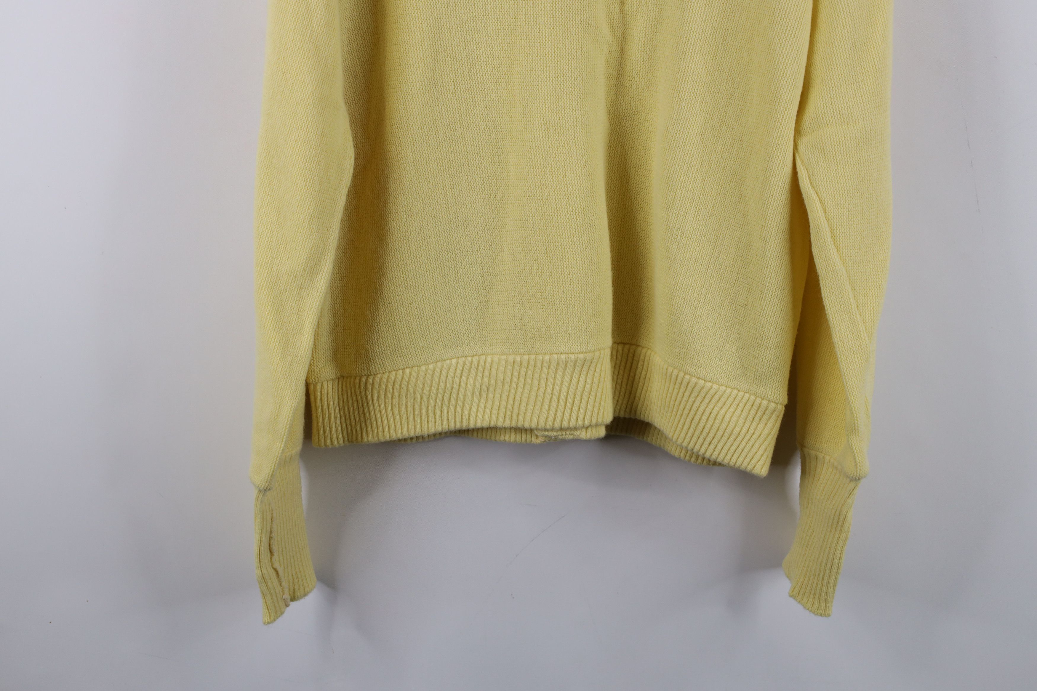 Vintage Vintage 70s Streetwear Knit Cardigan Sweater Yellow USA Size US L / EU 52-54 / 3 - 10 Thumbnail