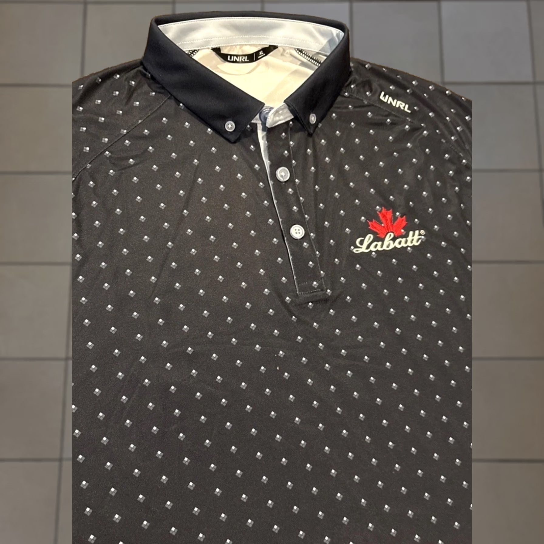 Unrl Polo Mens Extra Large Navy Blue Performance Logo X Labatt, Men's (Size Xl)