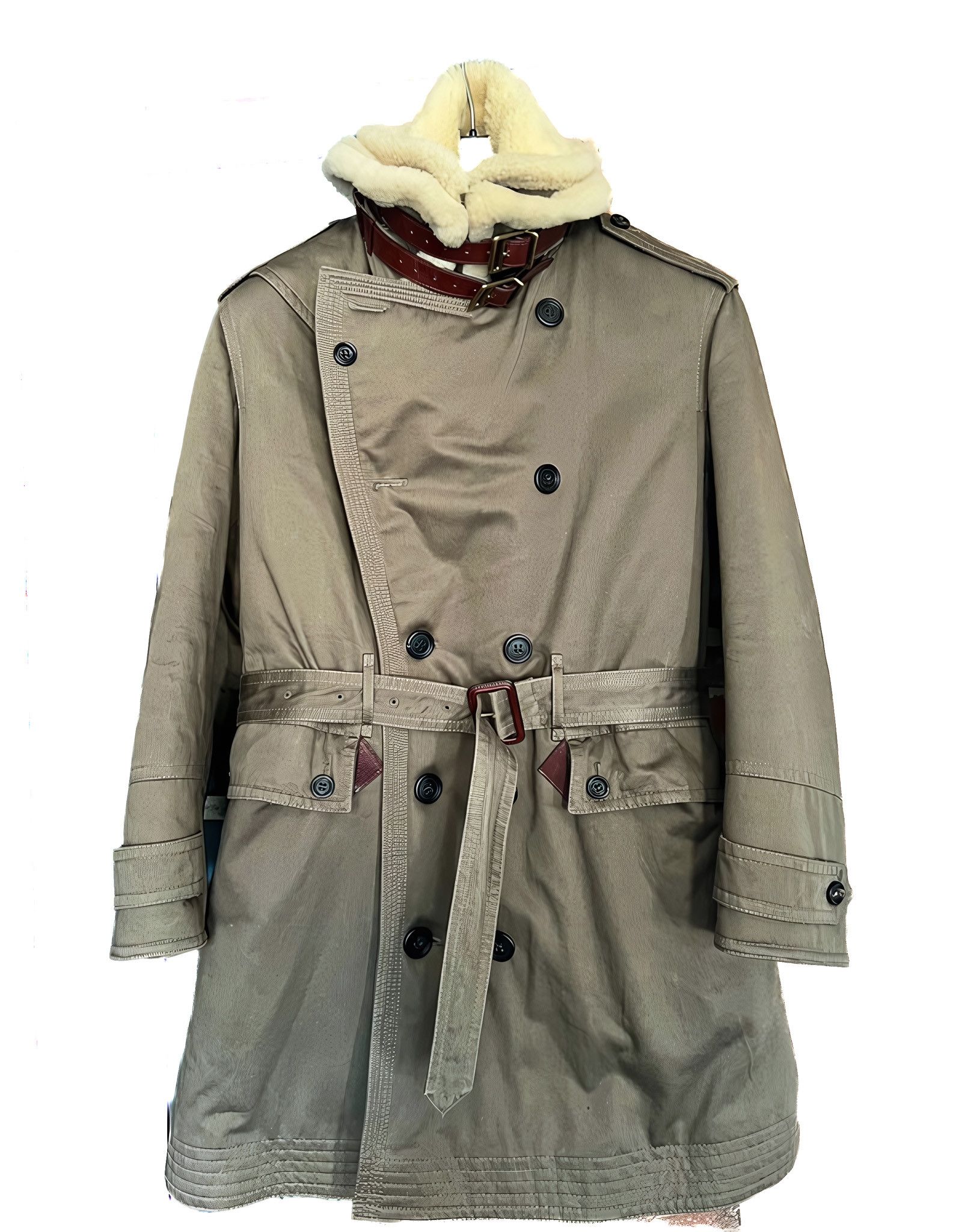 Burberry Prorsum PRORSUM DOUBLE COLLAR HEAVY SHEARLING COAT Size US M / EU 48-50 / 2 - 4 Thumbnail