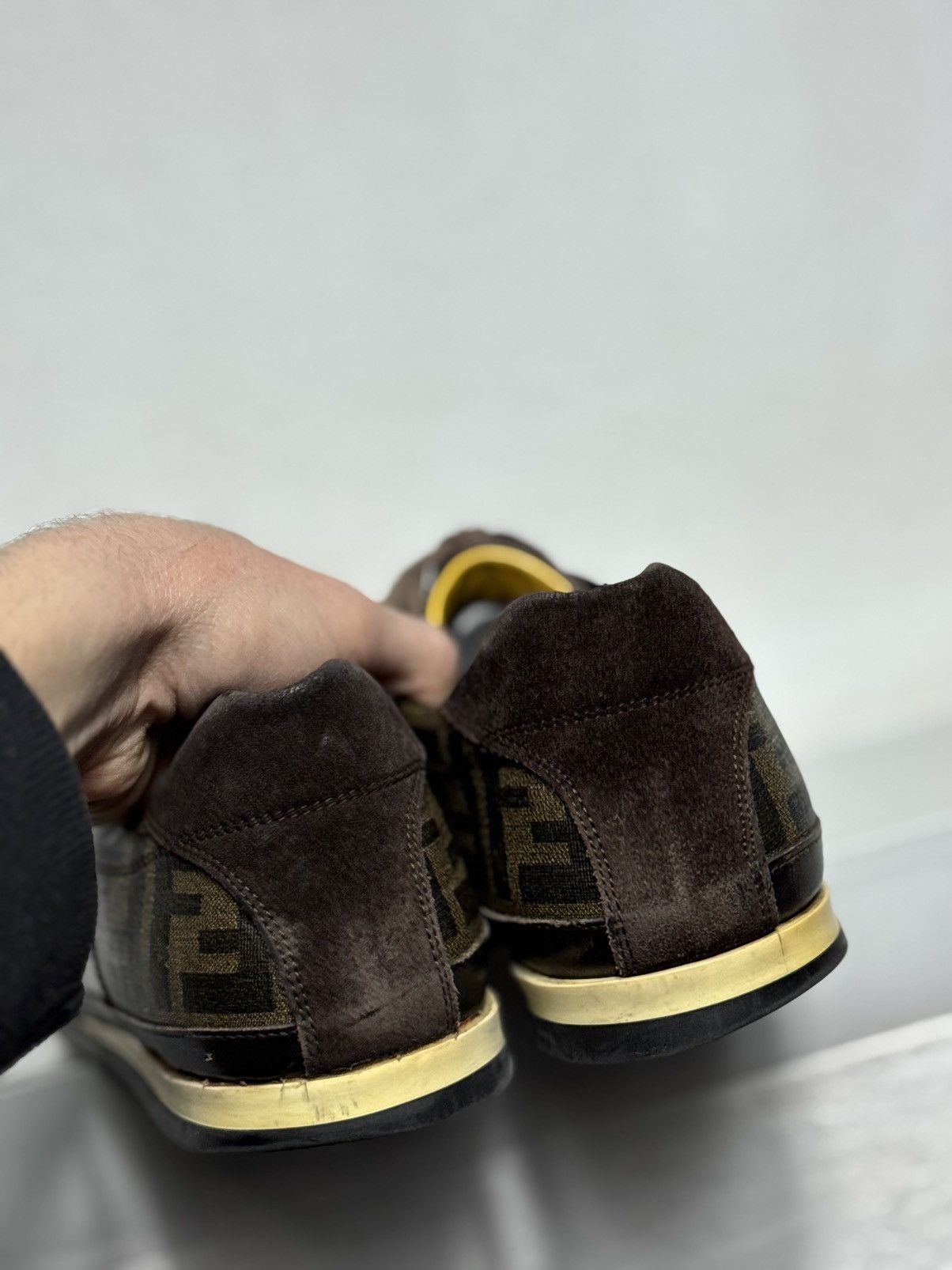 Fendi Fendi Monogram Luxury Leather Low Shoes Sneakers Size US 10 Size US 10 / EU 43 - 11 Thumbnail
