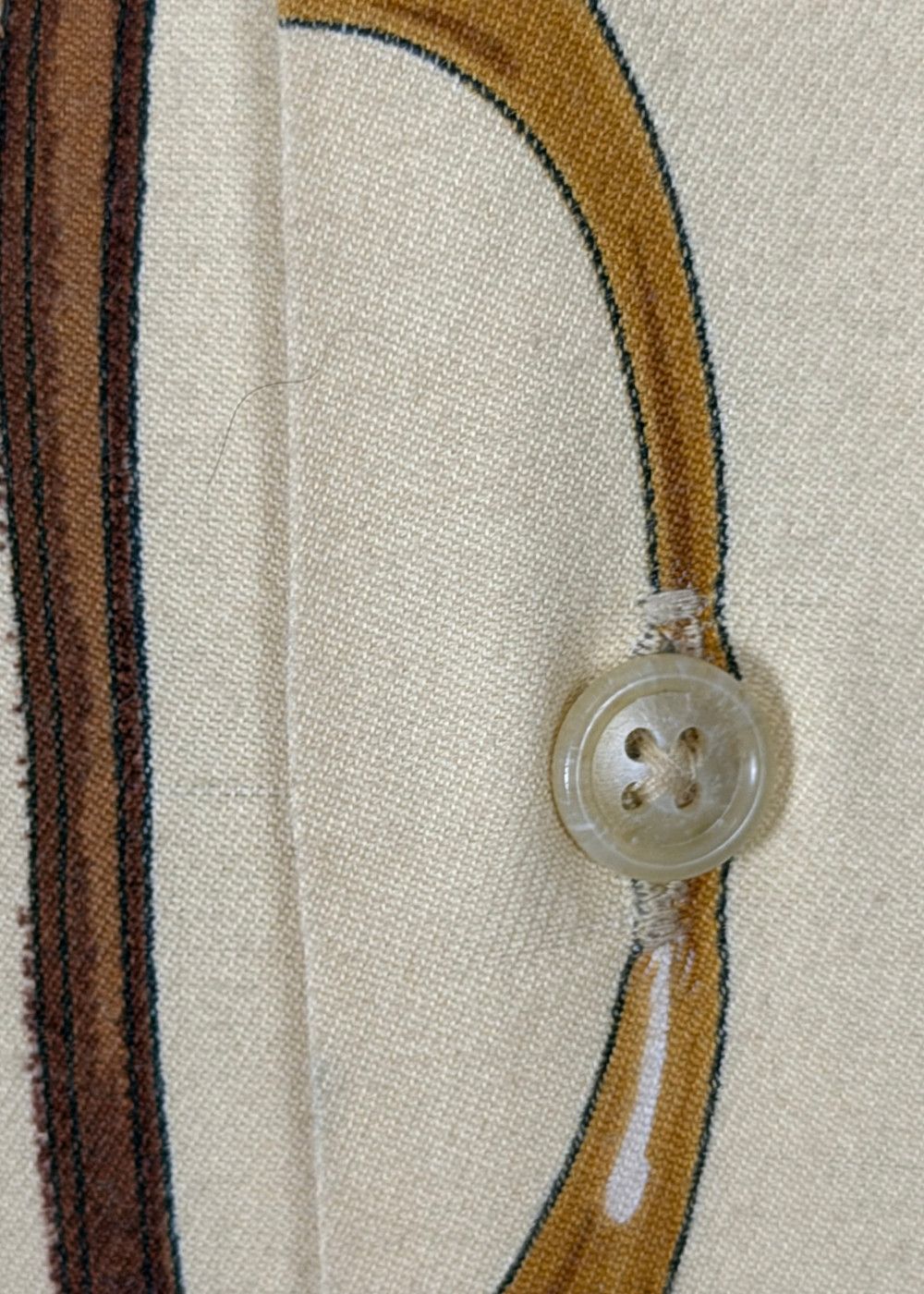 VTG RL Collection Equestrian Print Viscose Shirt image 7