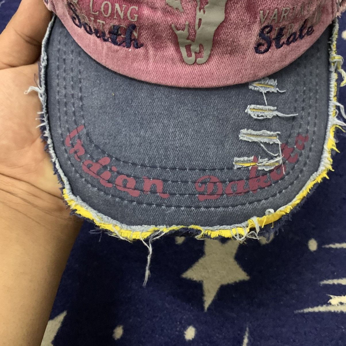 Japanese Brand Hype🔥 BlackRebel Fade Distressed Cap Size ONE SIZE - 9 Thumbnail