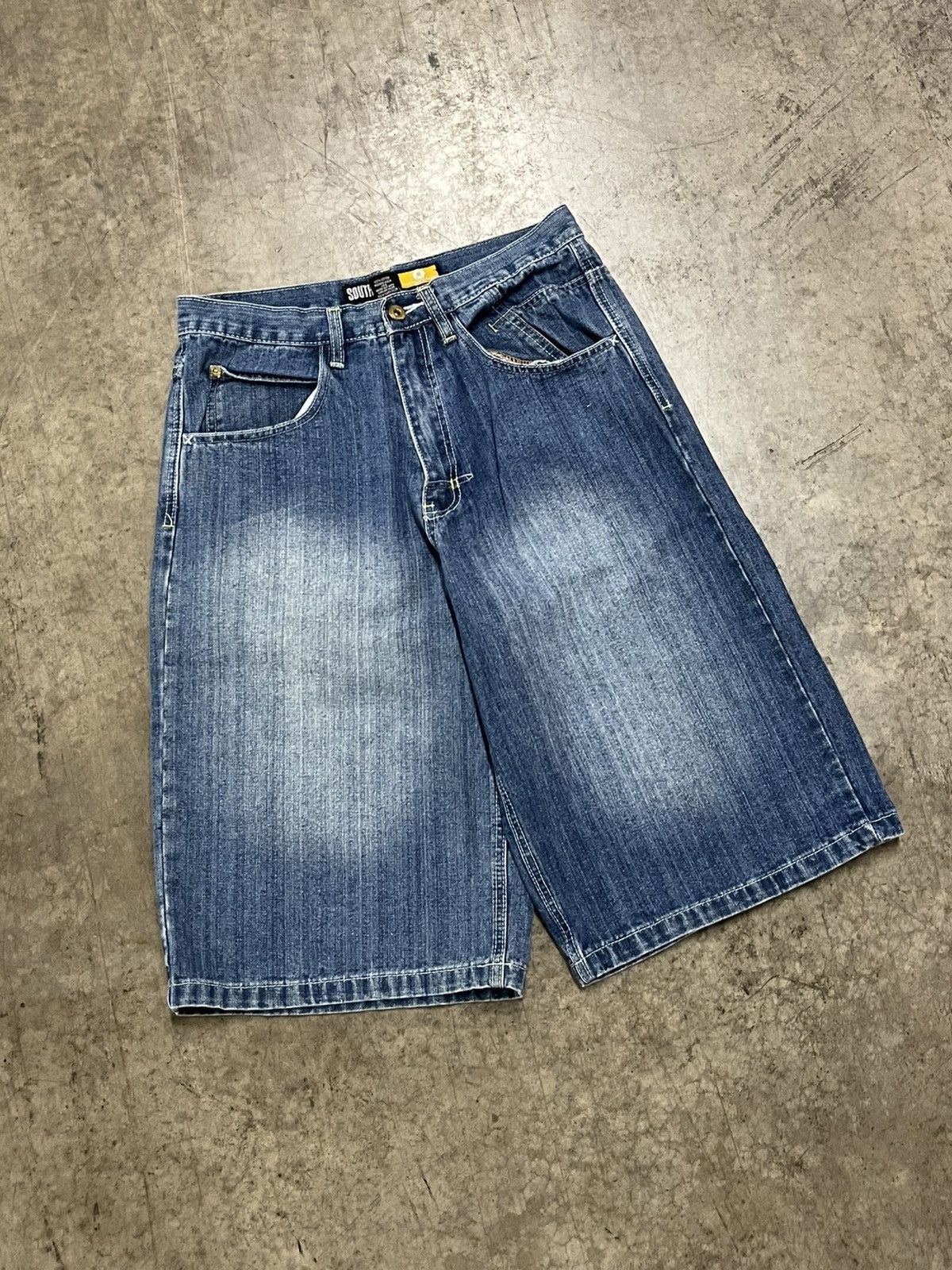 Southpole × Vintage Southpole baggy fit jorts skater streetwear hype rare y2k Size US 30 / EU 46 - 6 Thumbnail