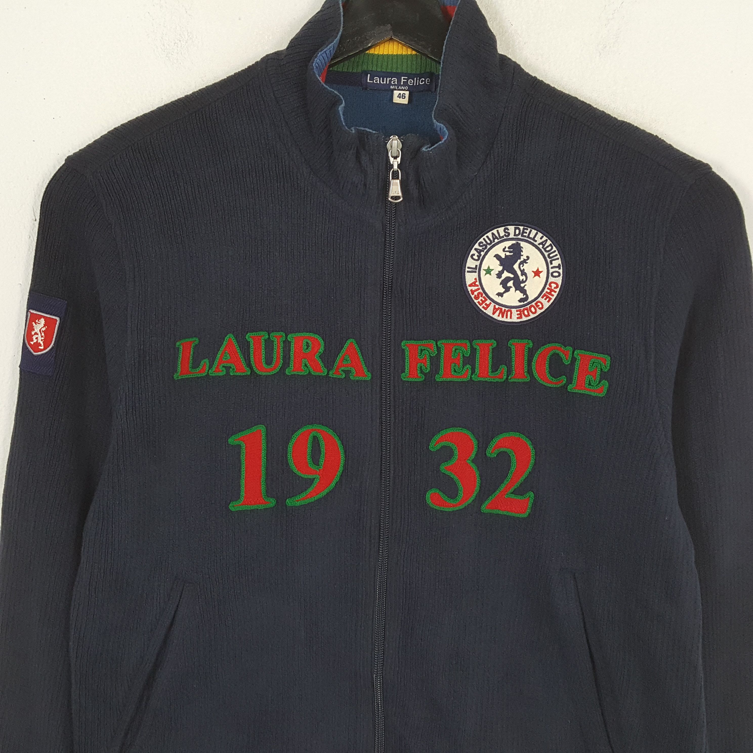 Designer × Japanese Brand × Vintage LAURA FELICE Fashion Style Zipper Sweatshirt Size US S / EU 44-46 / 1 - 2 Thumbnail