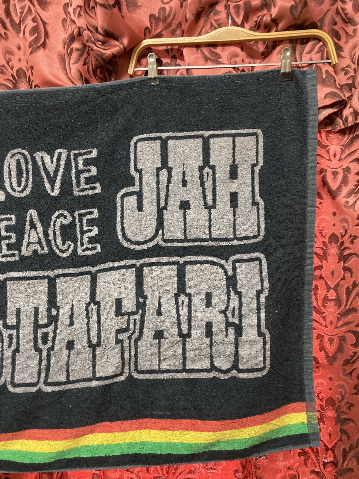 Japanese Brand Jah Rastafari one love raggae towel Size ONE SIZE - 4 Thumbnail
