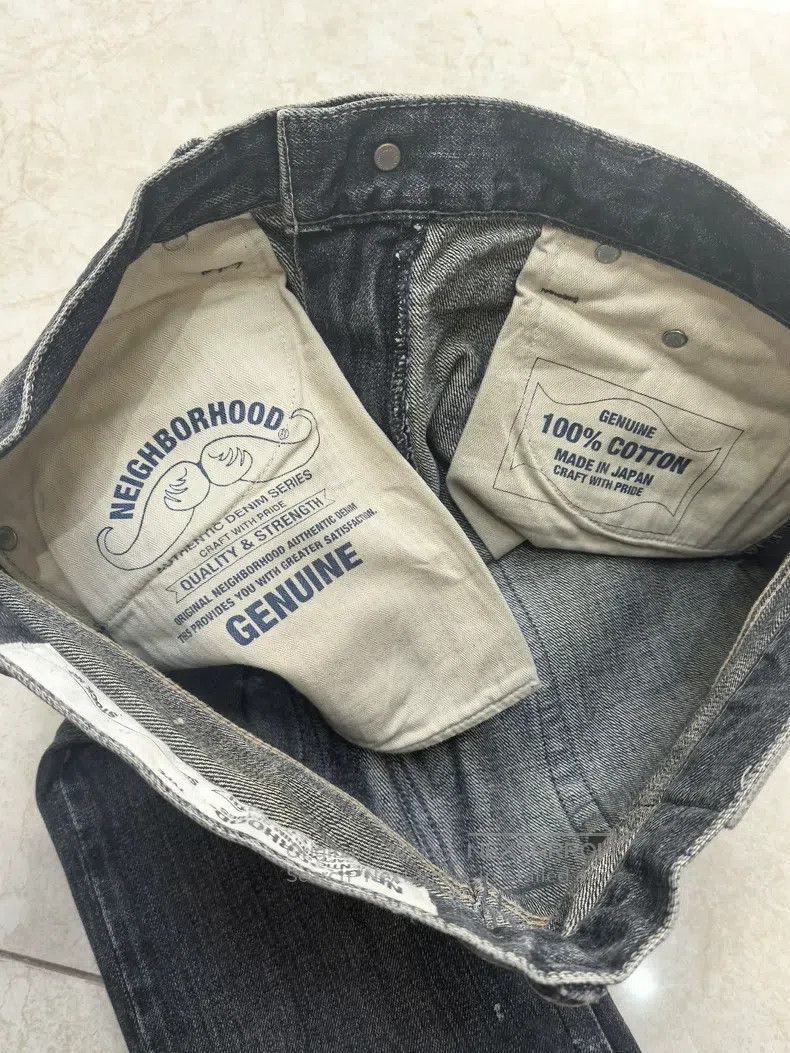 Neighborhood Neighborhood size L Black Washed Destroyed Denim Jeans Size US 27 - 5 Thumbnail