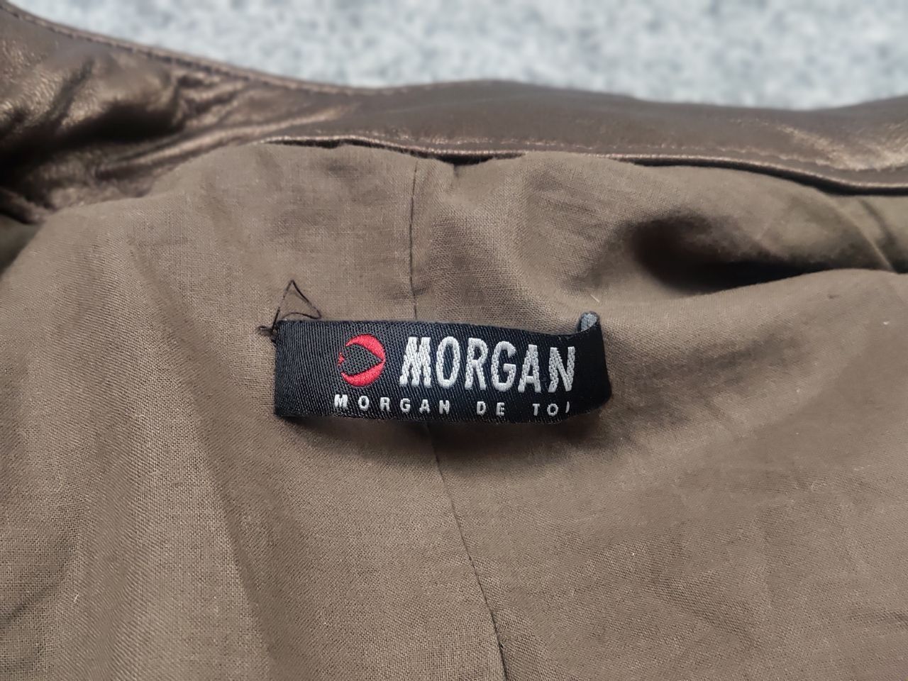 Morgan De Toi Vintage Morgan De Toi Y2K Leather Moto Biker Bronze Jacket Size S / US 4 / IT 40 - 11 Thumbnail