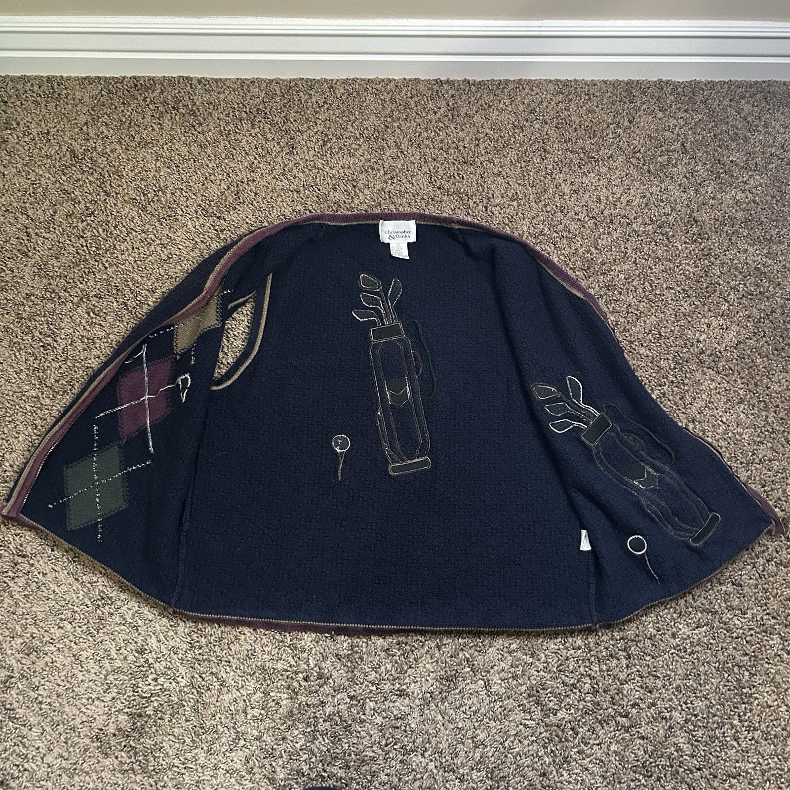 Other Vintage Christopher & Banks Embroidered Golf Vest Size XL Size XL / US 12-14 / IT 48-50 - 7 Thumbnail