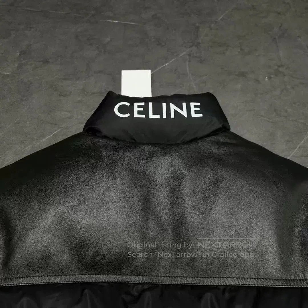 Celine black detachable down jacket by Celine. Size US L / EU 52-54 / 3 - 3 Thumbnail
