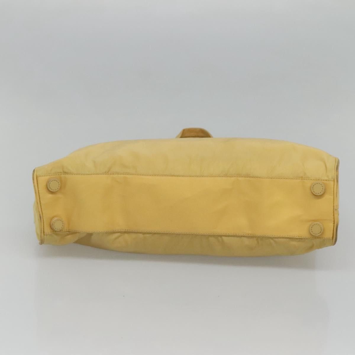 Prada PRADA Hand Bag Nylon Yellow Silver Size ONE SIZE - 9 Thumbnail