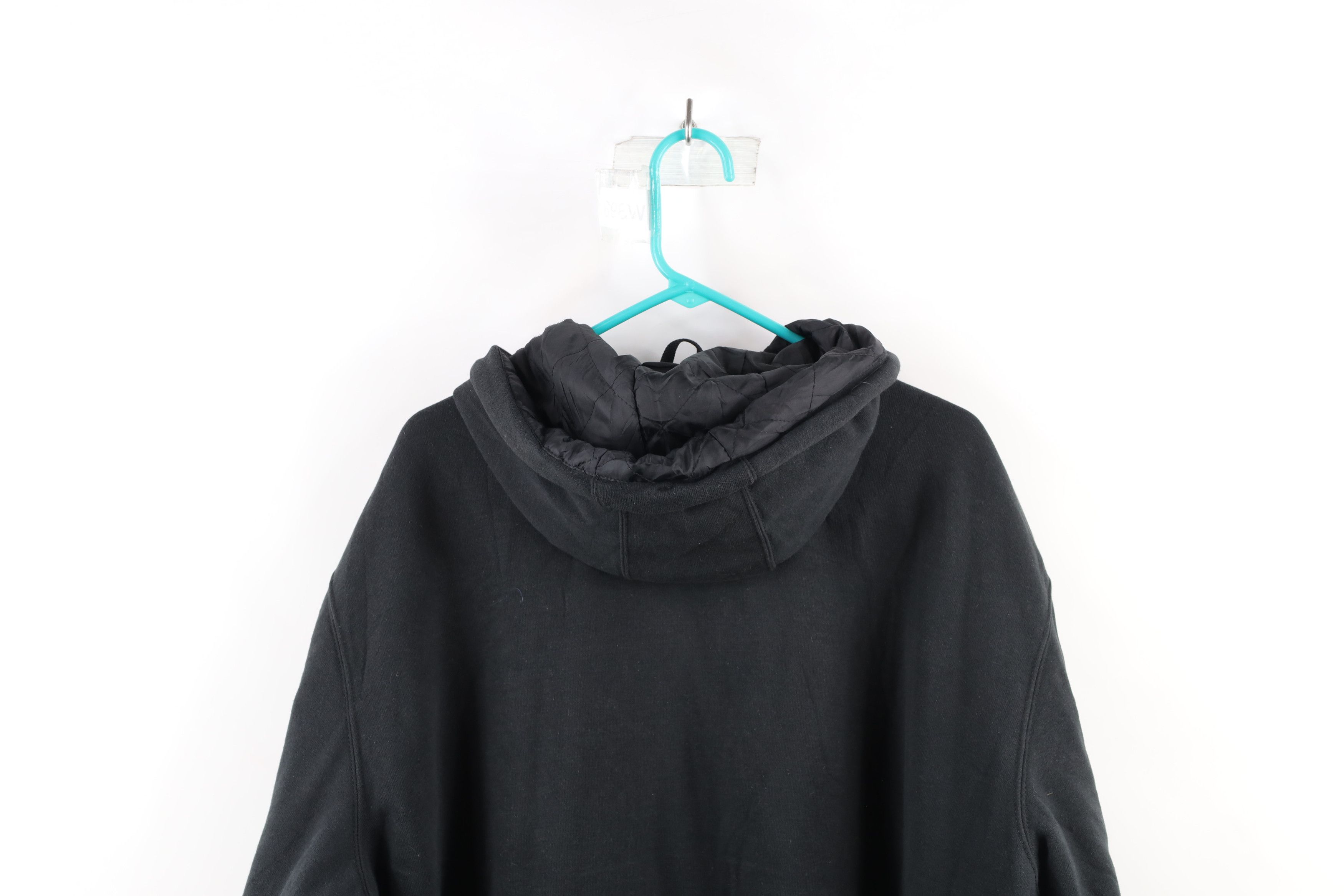 Carhartt × Vintage Vintage Carhartt Quilt Lined Full Zip Hoodie Jacket Black Size US XXL / EU 58 / 5 - 11 Thumbnail