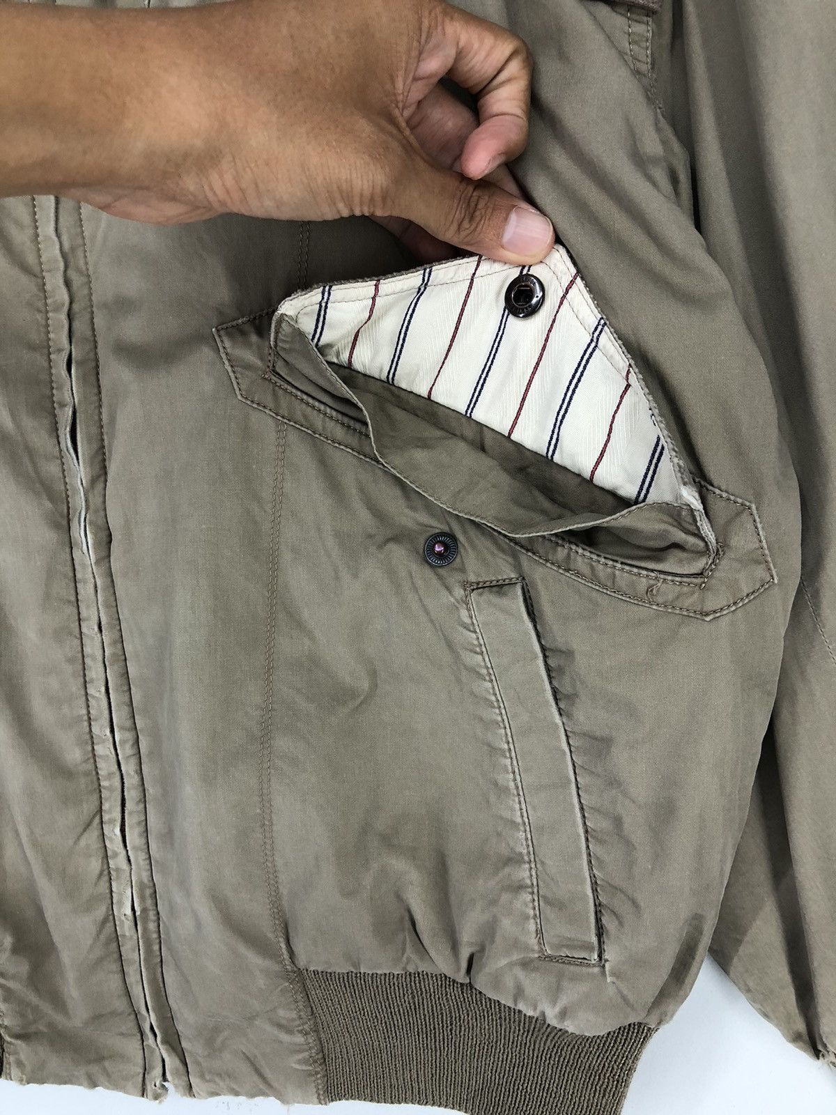 Vintage Bill Blass Multipocket Utility Bomber Jacket
