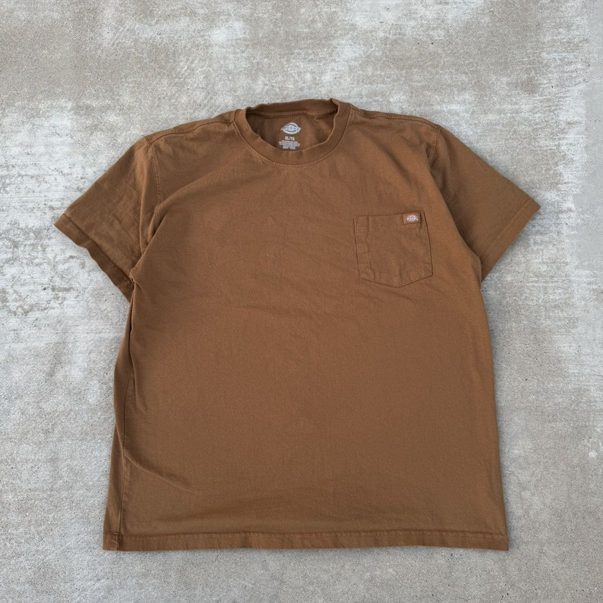 Carhartt × Dickies × Nike Vintage Y2K Earth Tone Brown Dickies Blank Pocket Tee XL Size US XL / EU 56 / 4 - 1 Thumbnail