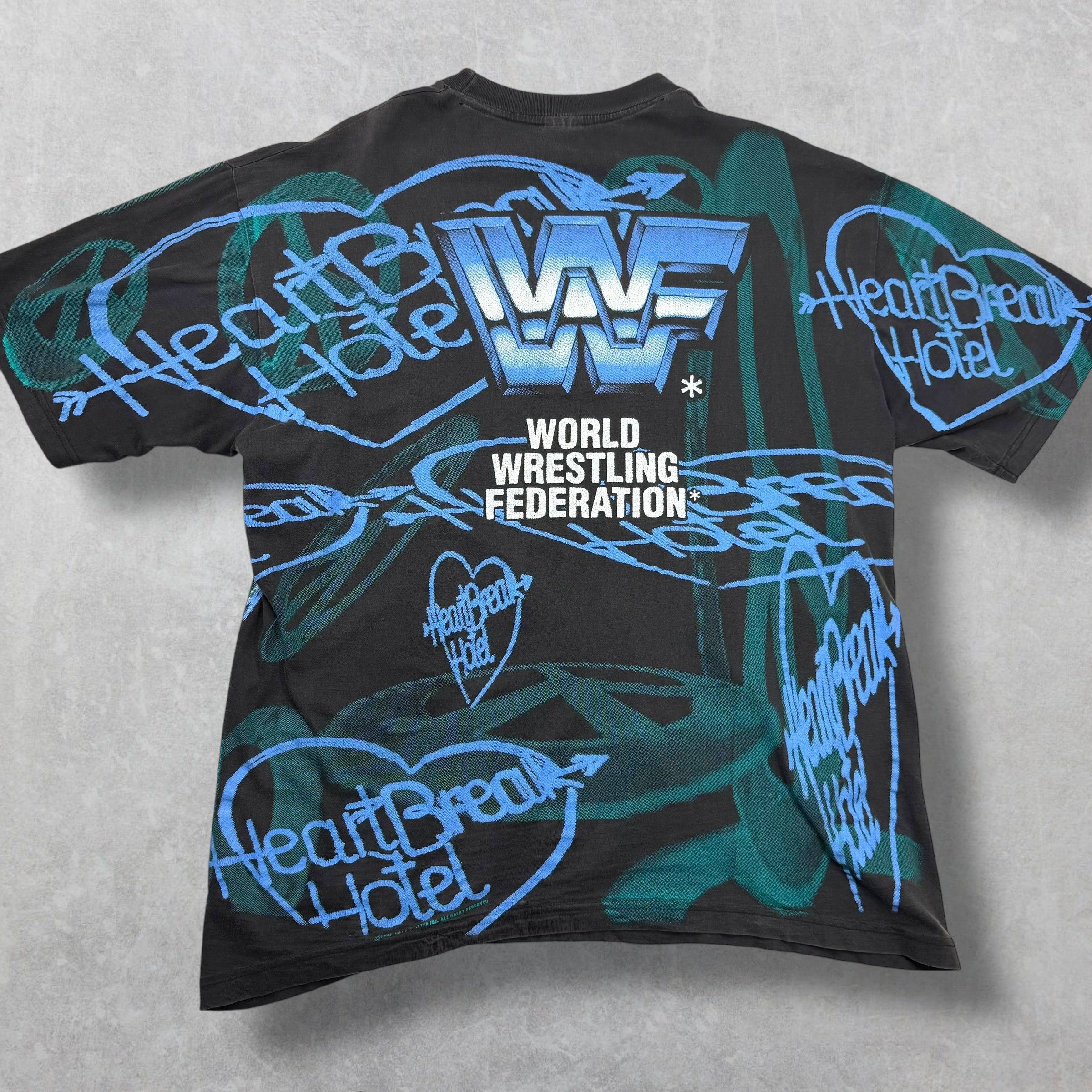 Vintage Vintage 1995 Shawn Michaels The Heartbreak AOP Tee XL Size US XL / EU 56 / 4 - 2 Thumbnail