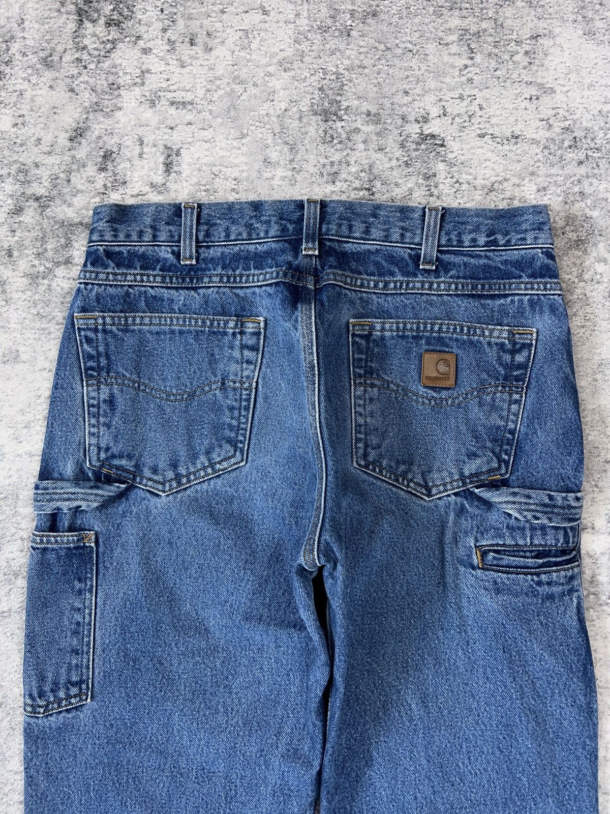 Carhartt × Vintage Y2K Carhartt Carpenter Denim Jeans 34x28” Size US 34 / EU 50 - 2 Thumbnail