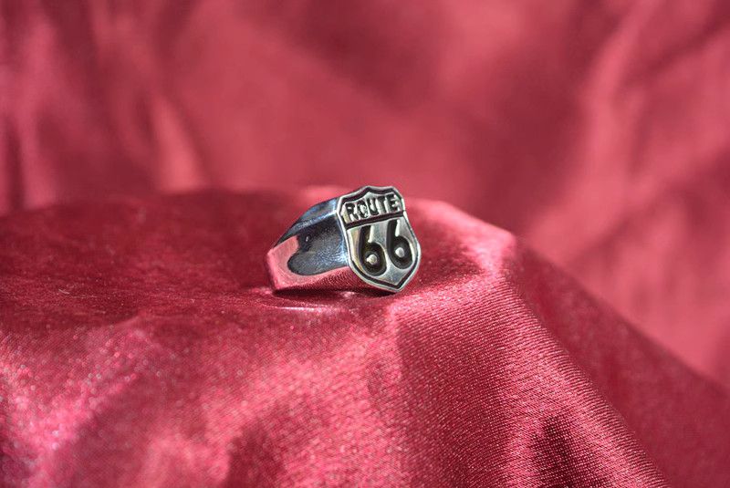 Jewelry Route 66 Vintage Jewelry Rings Chrome Ring (Size 7-13) Size ONE SIZE - 5 Thumbnail