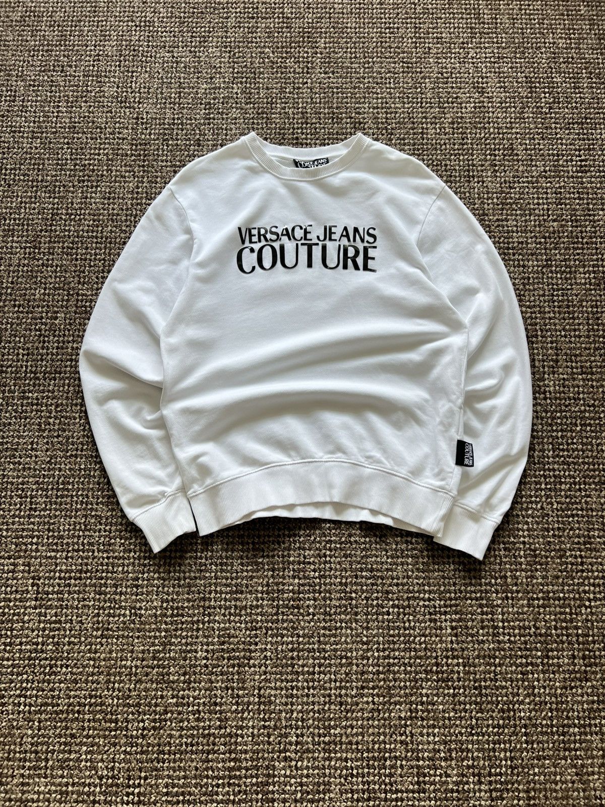 Versace Jeans Couture Versace Jeans Couture Big Logo Sweatshirt White Size US S / EU 44-46 / 1 - 3 Thumbnail