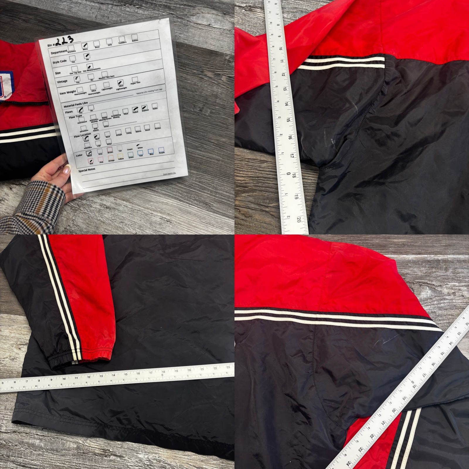 Logo 7 VINTAGE Detroit Red Wings NHL Logo 7 Black Red Mens XL Windbreaker Jacket Size US XL / EU 56 / 4 - 8 Thumbnail
