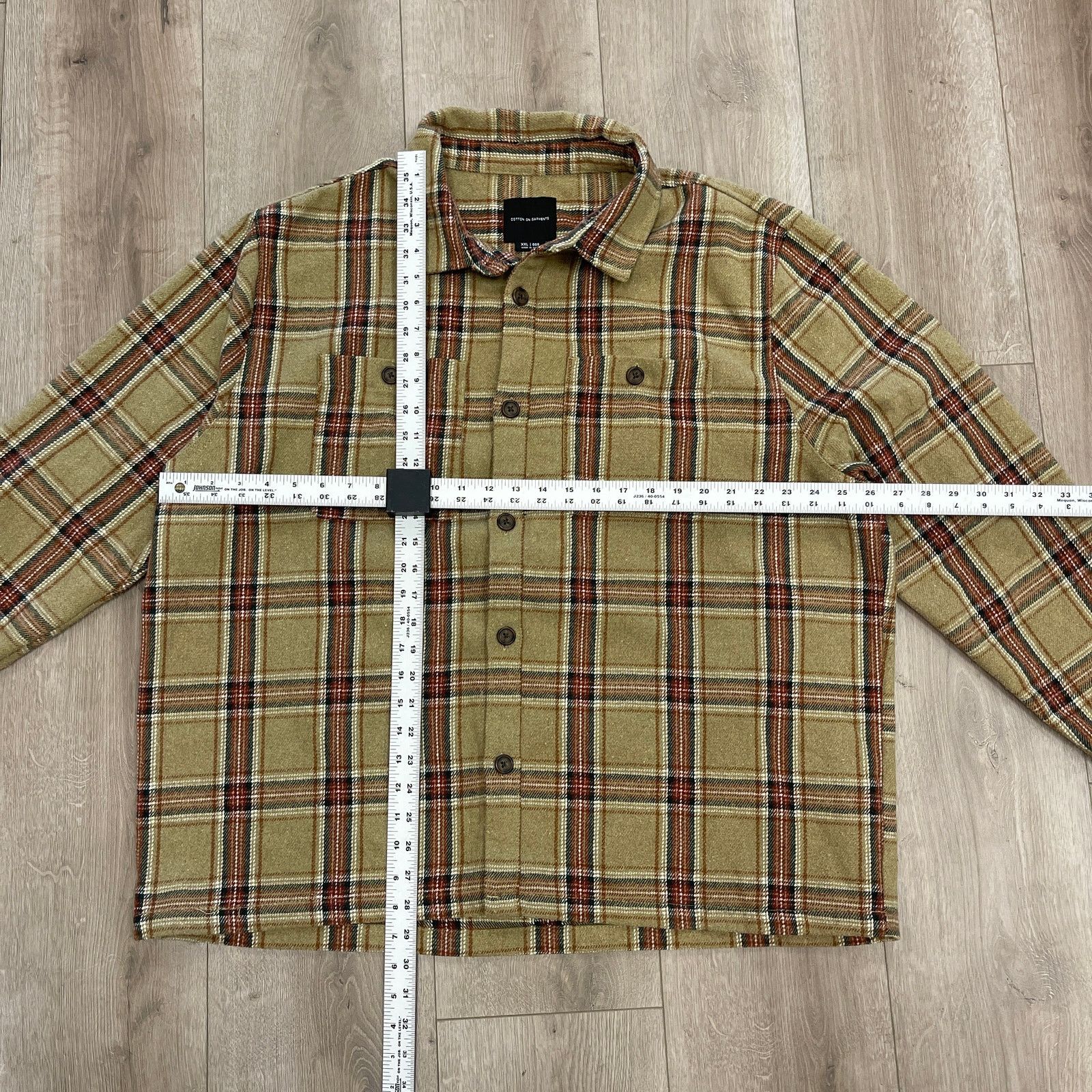 Cotton On Cotton On Garments Brown Tan thick flannel Button Up XXL Size US XXL / EU 58 / 5 - 2 Thumbnail