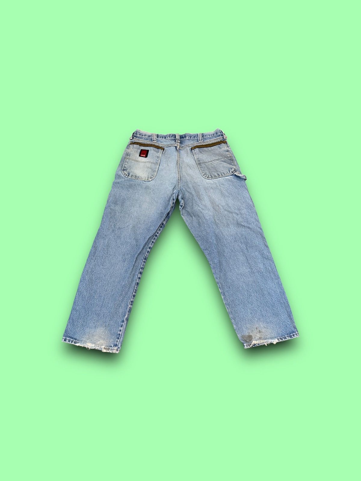 Wrangler Vintage Riggs Wrangler Dura shield denim blue jeans 38x30 Size US 38 / EU 54 - 3 Thumbnail