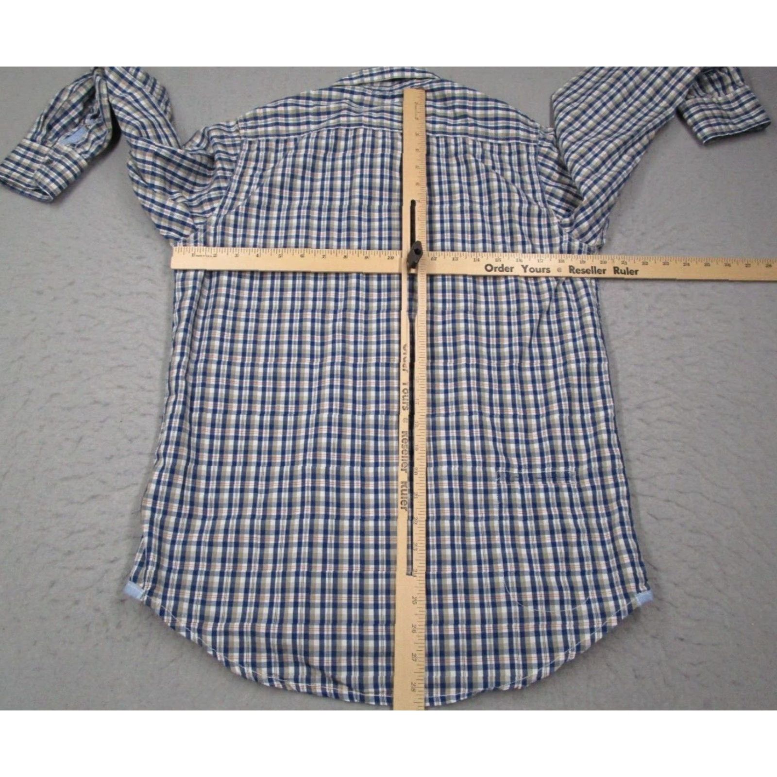Vintage VINTAGE Troy Lee Designs Shirt Men Small Blue Plaid Long Sleeve Casual Button Up Size US S / EU 44-46 / 1 - 6 Thumbnail