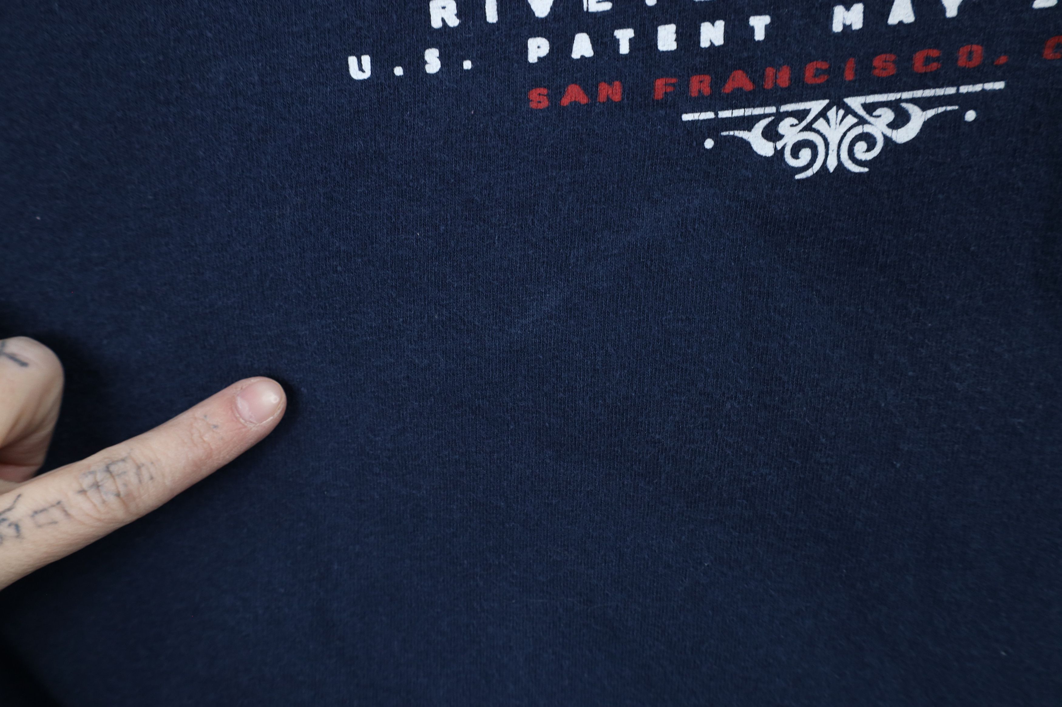 Levi's × Vintage Vintage Y2K Levis Script Short Sleeve T-Shirt Navy Blue Size US XL / EU 56 / 4 - 6 Thumbnail