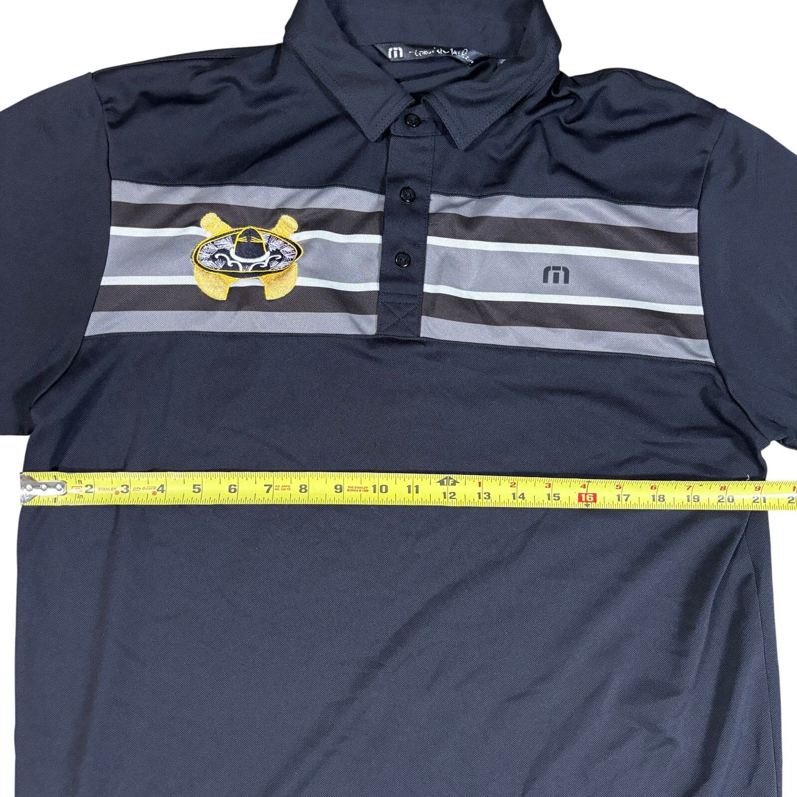 TravisMathew Travis Mathew Polo Shirt Men's Large Black Golf Performance Size US L / EU 52-54 / 3 - 5 Thumbnail