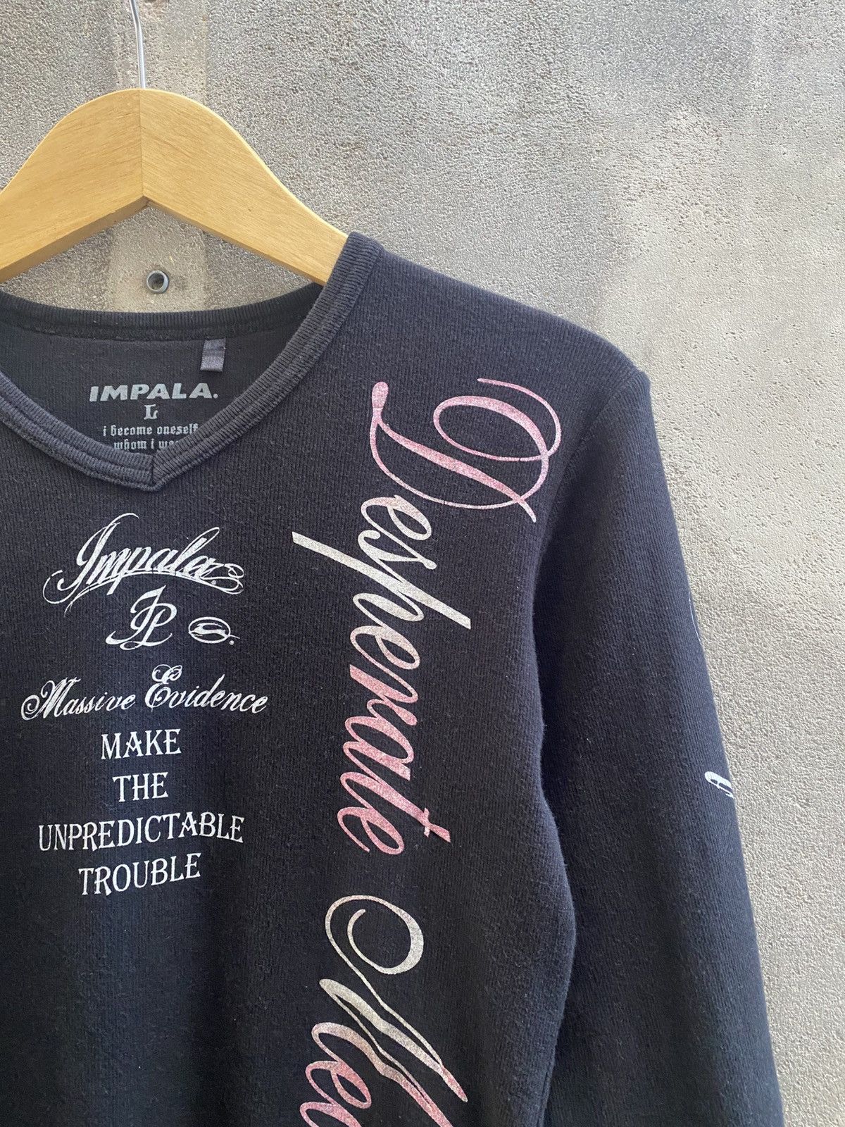 If Six Was Nine × Japanese Brand × Le Grande Bleu (L.G.B.) Japanese Impala poem Gothic vikeistyel Size US L / EU 52-54 / 3 - 6 Thumbnail