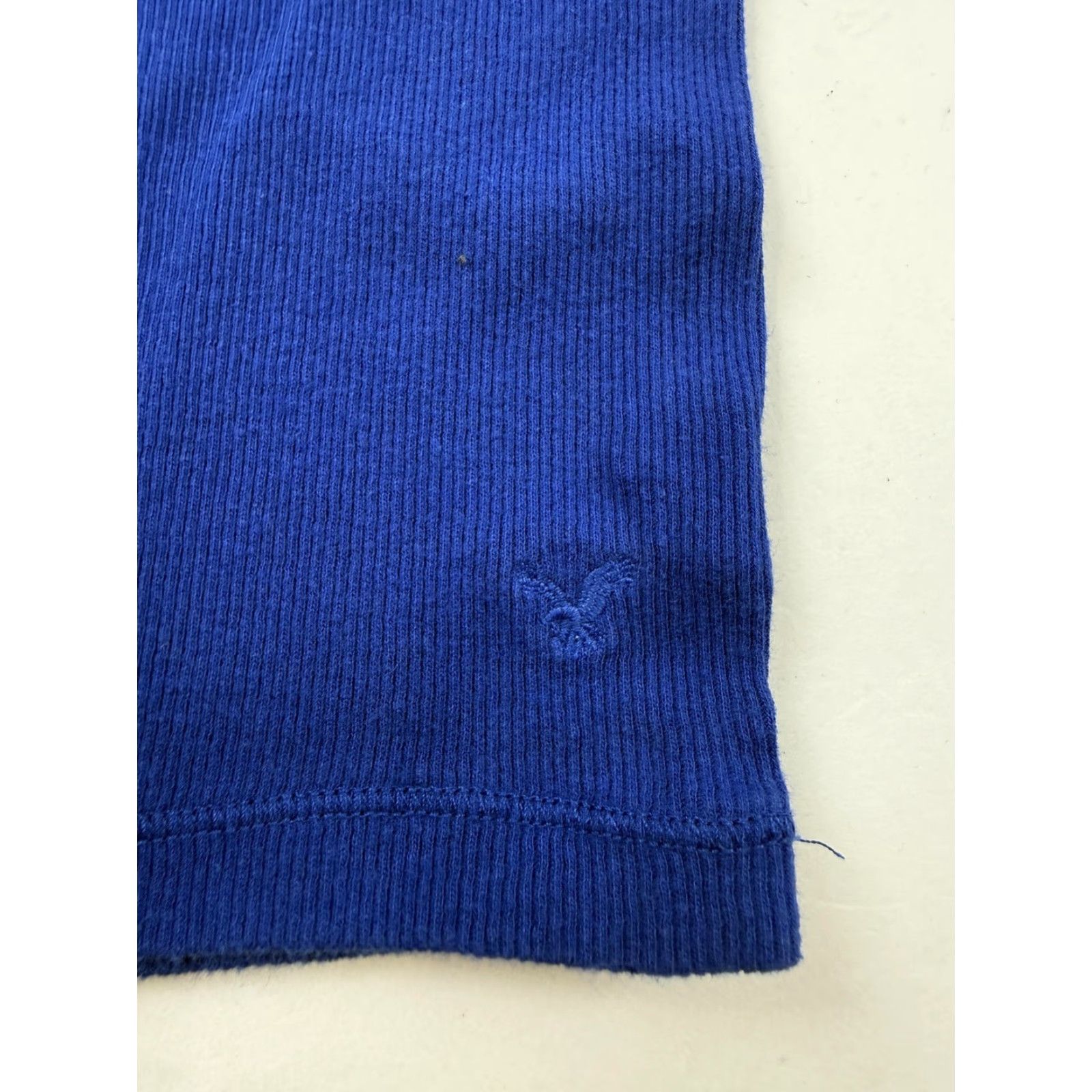 American Eagle Outfitters American Eagle Outfitters Cami Tank Top Womens Small Blue Lace Racerback Ribbed Outfitters Size S / US 4 / IT 40 - 3 Thumbnail