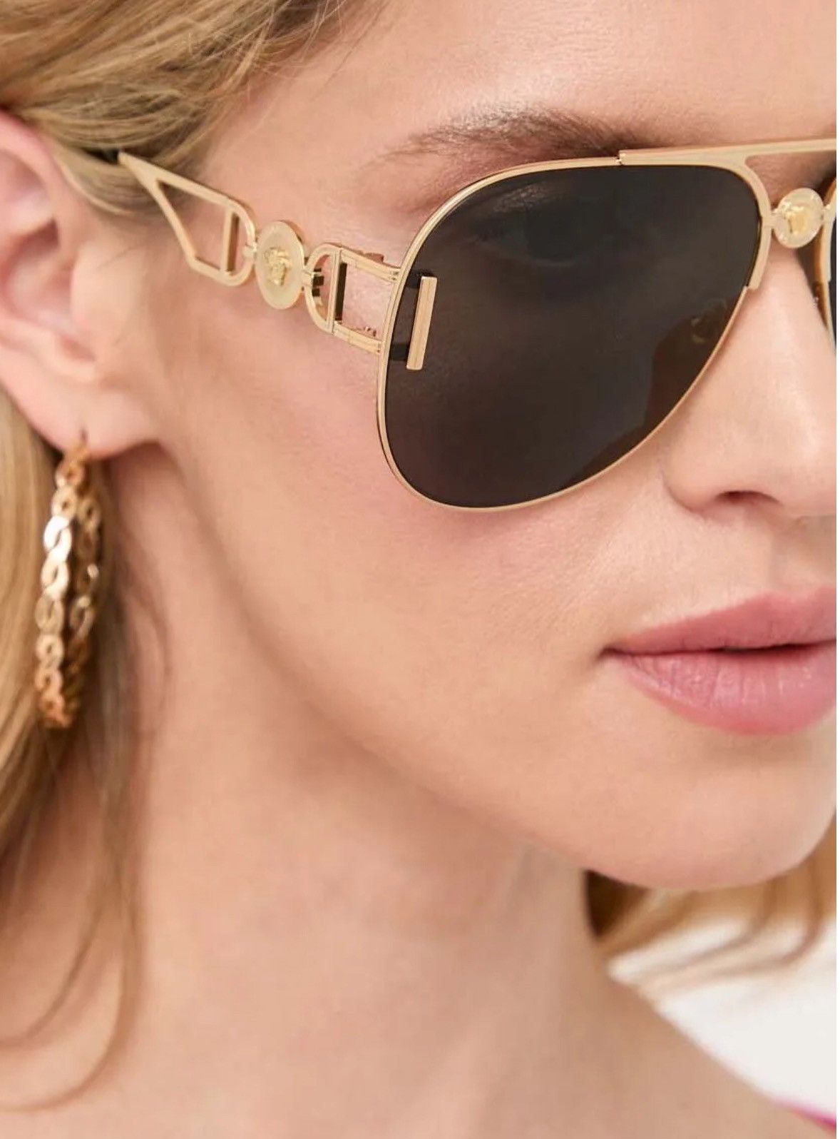 Versace NEW VERSACE VE2255 1002/87 WOMEN SUNGLASSES VE2255 100287 Size ONE SIZE - 9 Thumbnail