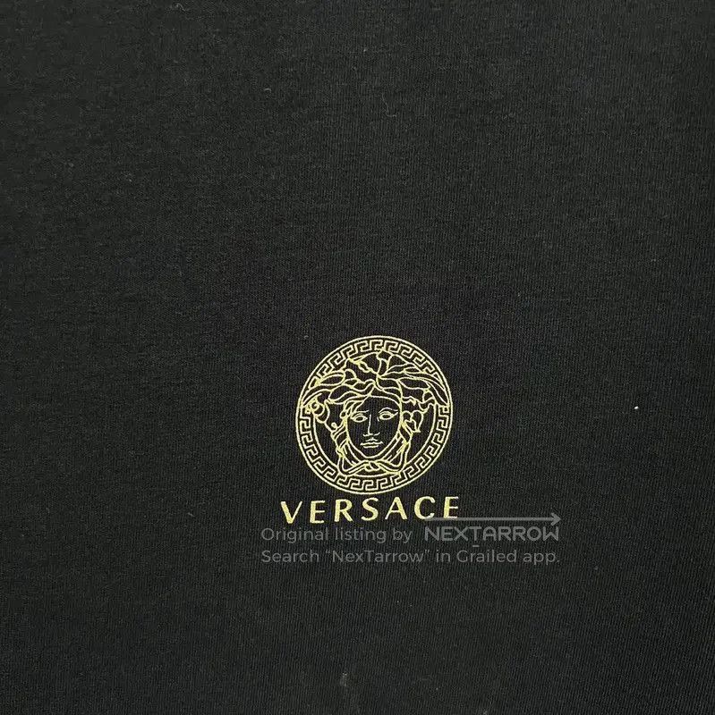 Versace Versace Black Cotton Blend Printed T-Shirt . Size US M / EU 48-50 / 2 - 3 Thumbnail