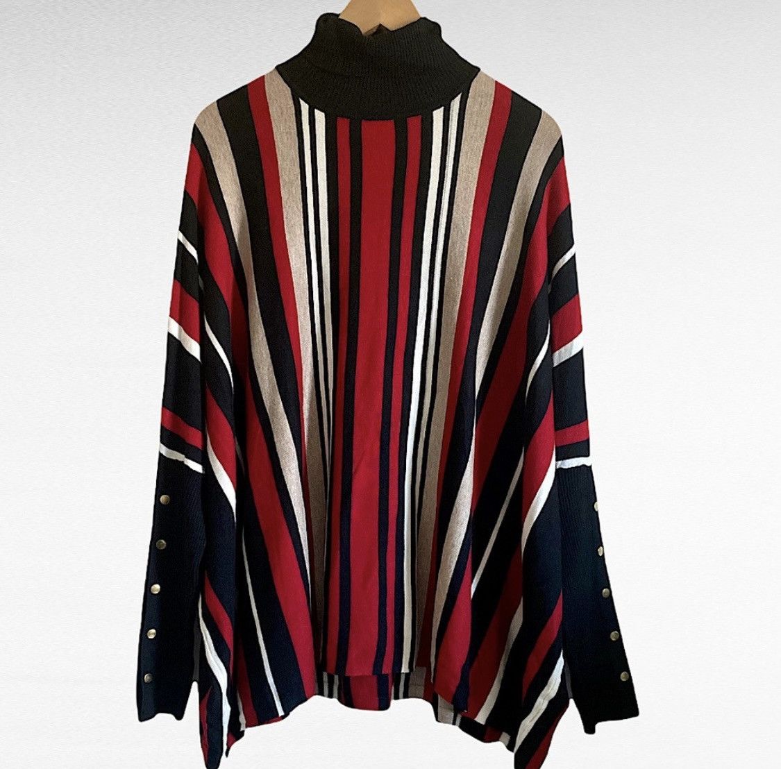 Other JOSEPH A TURTLENECK STRIPED LONG SLEEVE SWEATER PONCHO Size M / US 6-8 / IT 42-44 - 1 Thumbnail