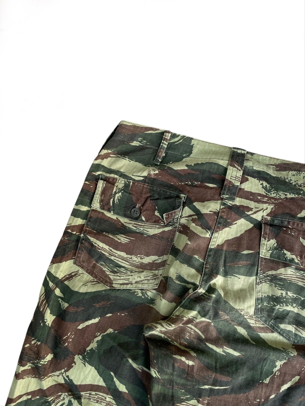 Vintage Vintage HBT French Army Lizard Camo Fatigue Pants Baker Size US 30 / EU 46 - 6 Thumbnail