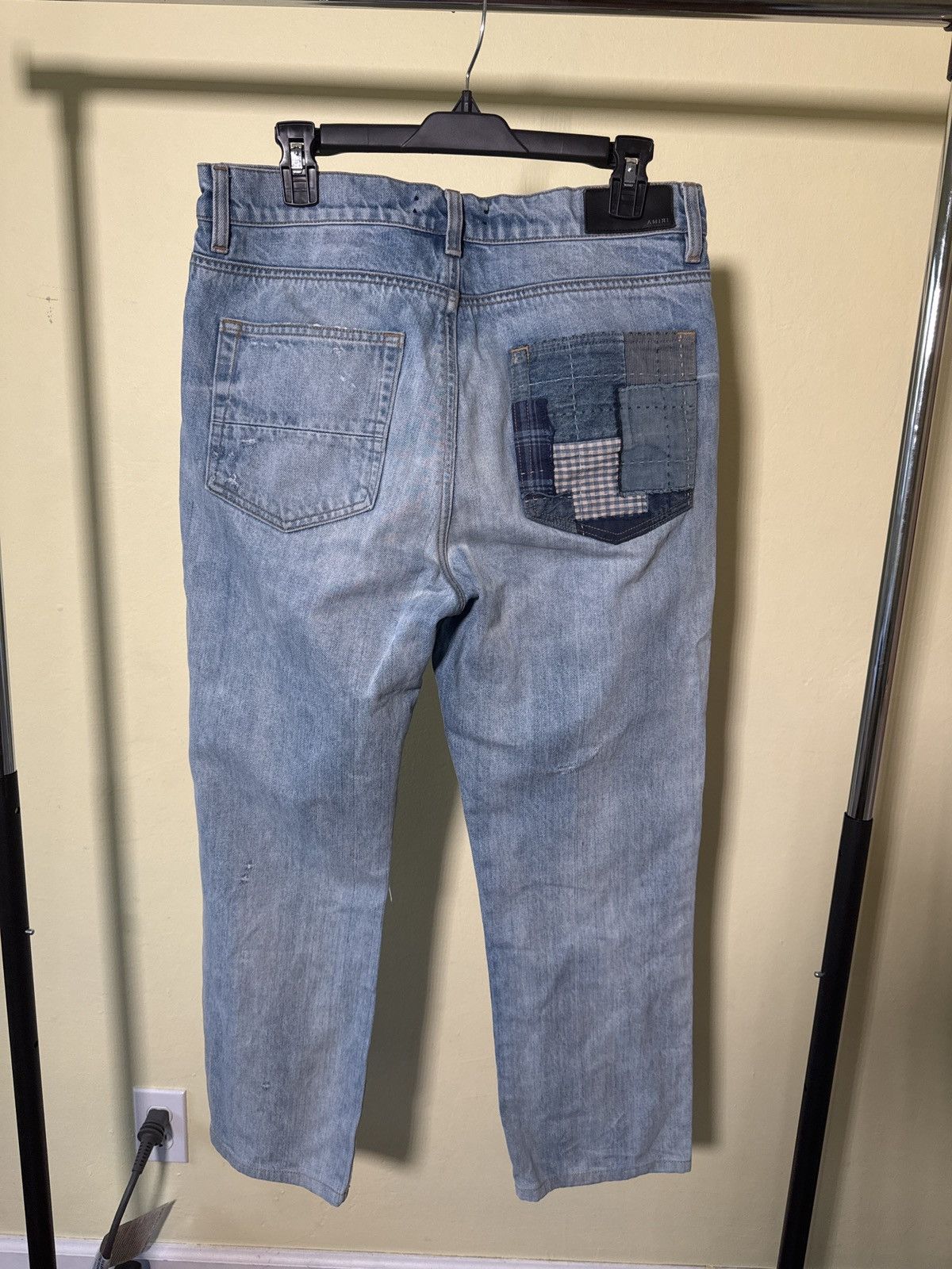 Amiri Amiri Relaxed Blue Patch Denim Size US 32 / EU 48 - 2 Thumbnail