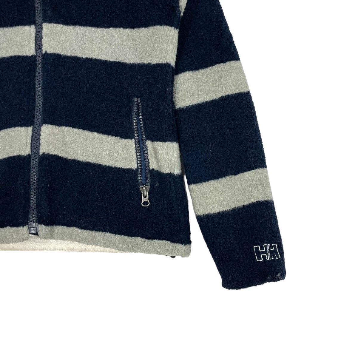 Helly Hansen Vintage Helly Hansen Fleece Jacket Hoodie Stripe Black Size US S / EU 44-46 / 1 - 9 Thumbnail