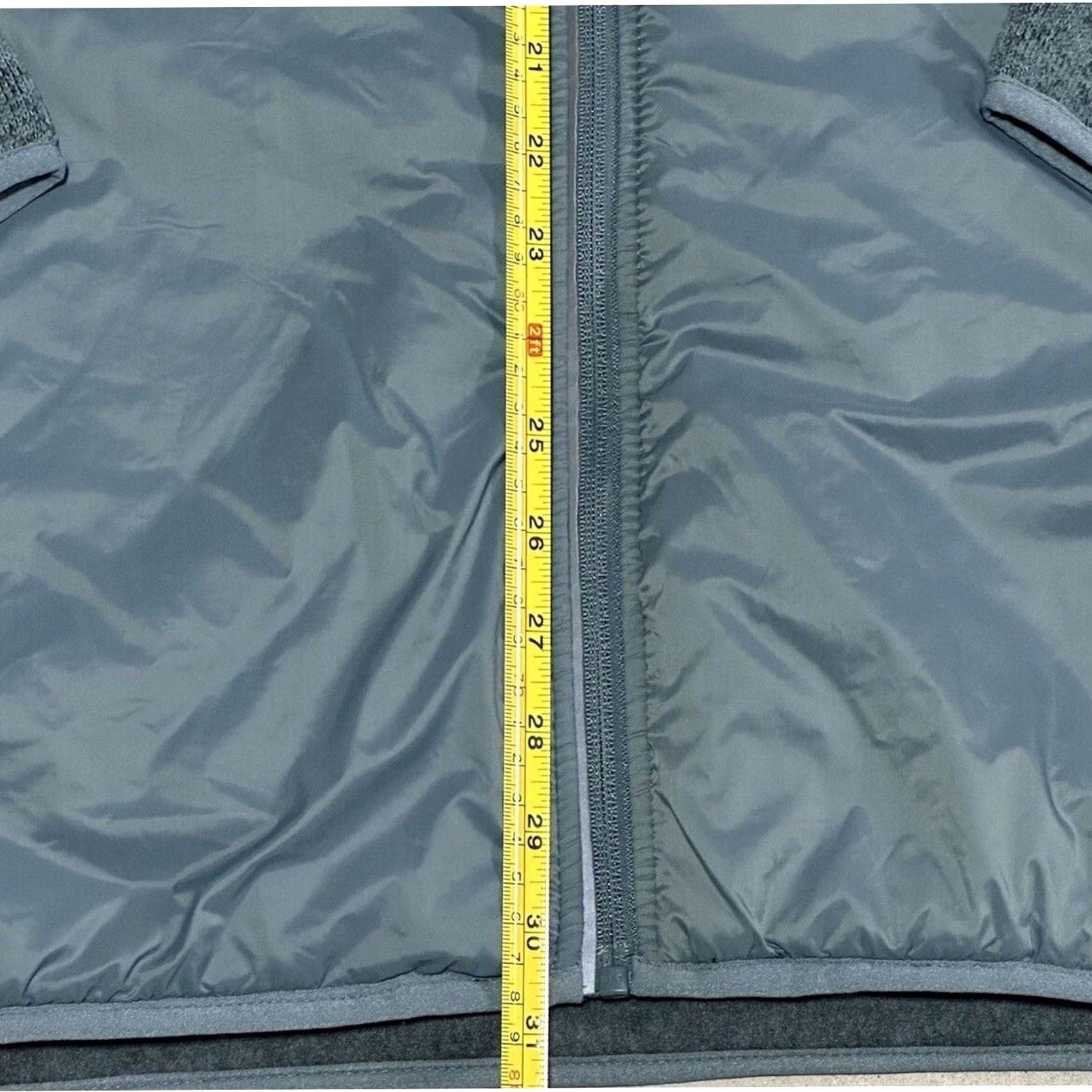 Asics Asics Jacket Mens 2XL Blue Men Puffer Knit Mixer Foggy Teal Zip 2011C886 Size Size US XXL / EU 58 / 5 - 4 Thumbnail