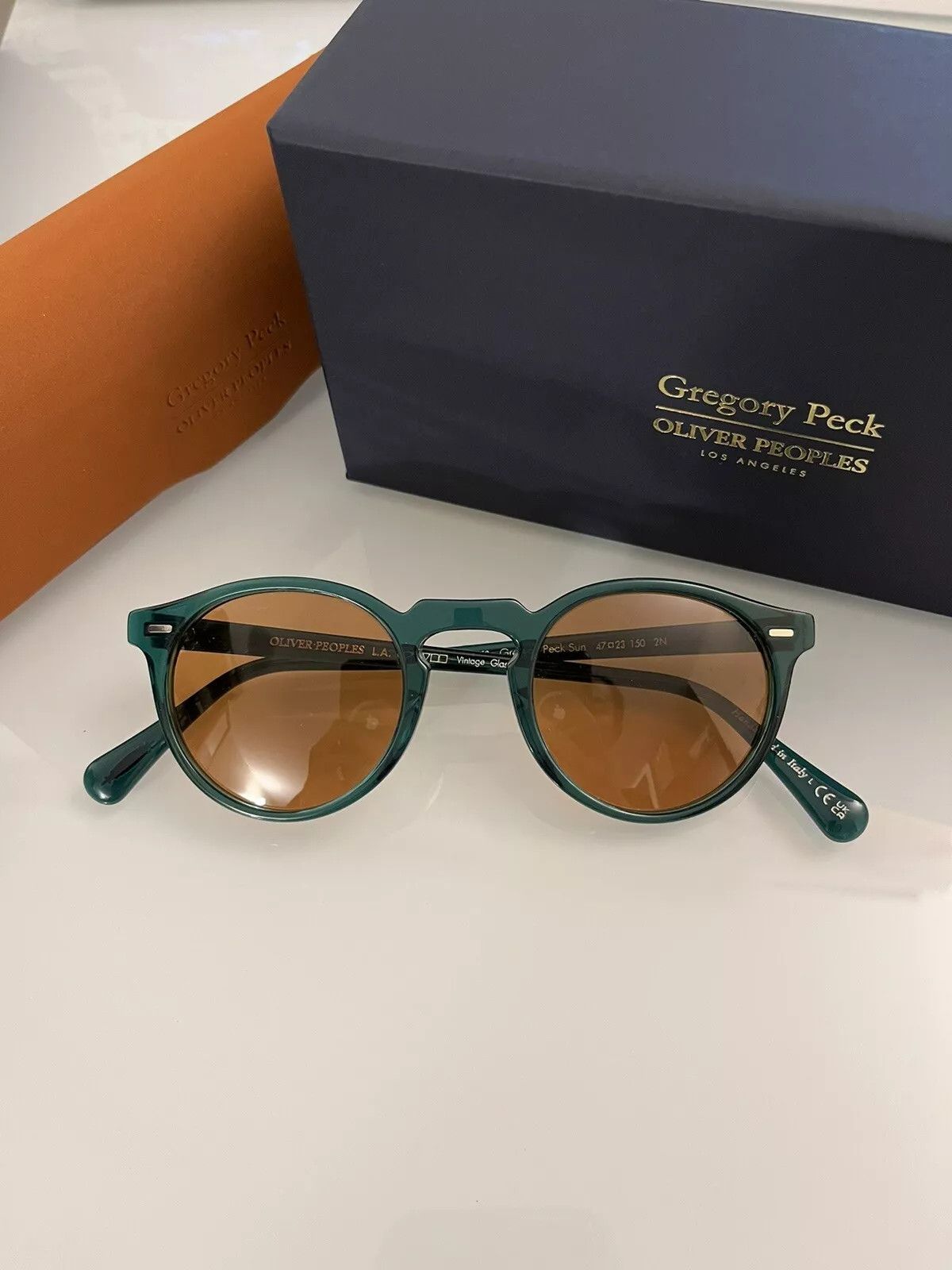 Oliver Peoples Oliver Peoples Gregory Peck Sun Rust/ Green Photo Size ONE SIZE - 3 Thumbnail