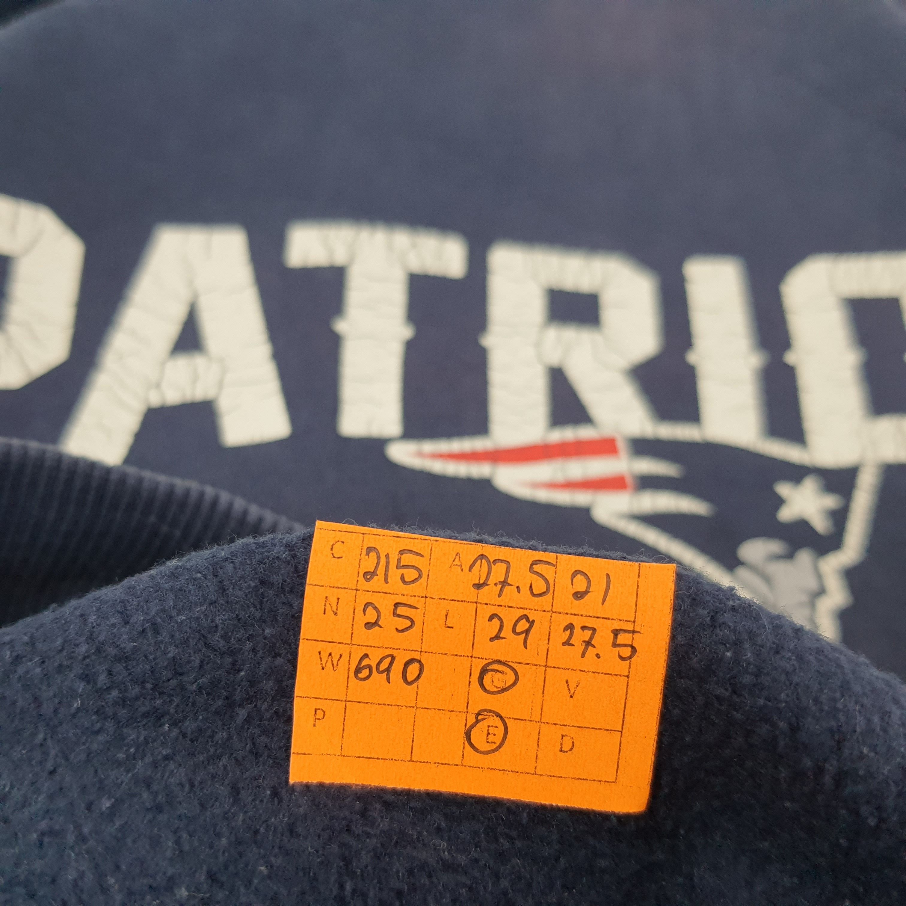 Nike × Vintage Vintage Nike Patriots USA Sports Hoodie C215N25 Size US XXL / EU 58 / 5 - 8 Thumbnail