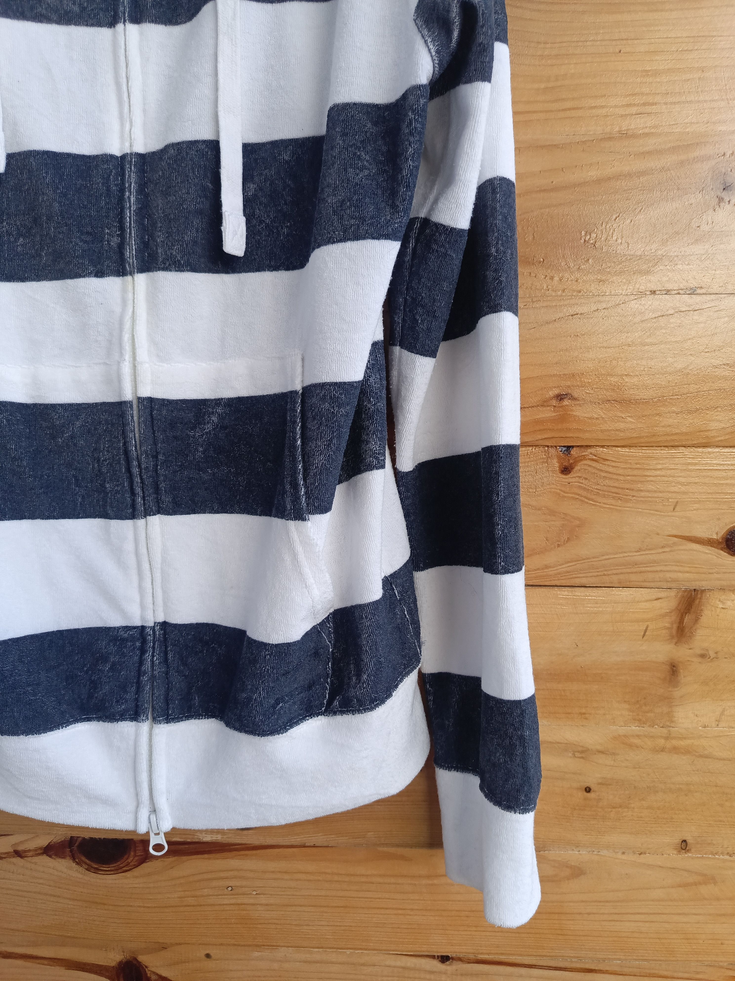 Mari's Rock Striped Fur Velvet Hoodie Size US M / EU 48-50 / 2 - 8 Thumbnail