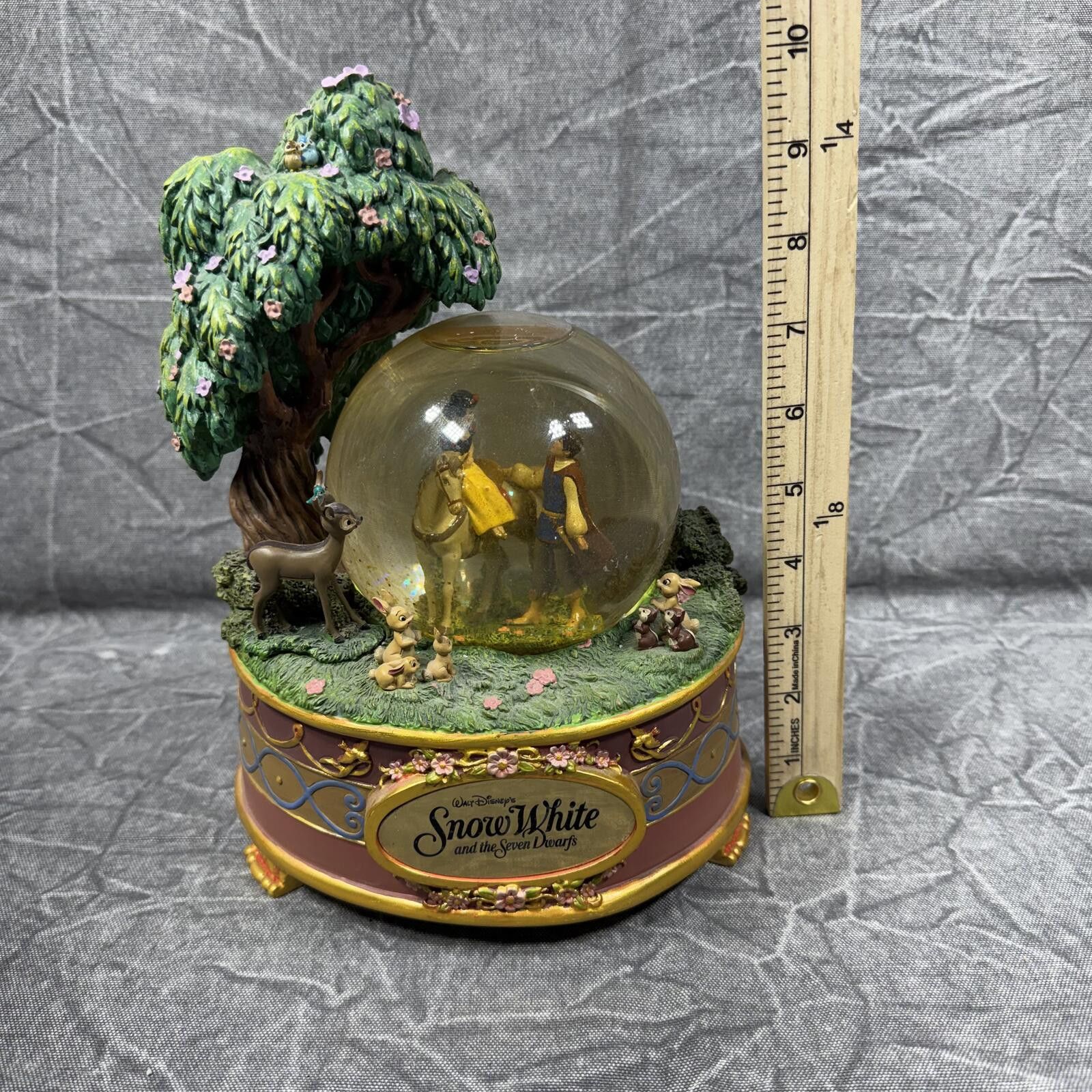 Disney Disney Snow Globe Snow White Prince Charming VTG Music Box Size ONE SIZE - 8 Thumbnail